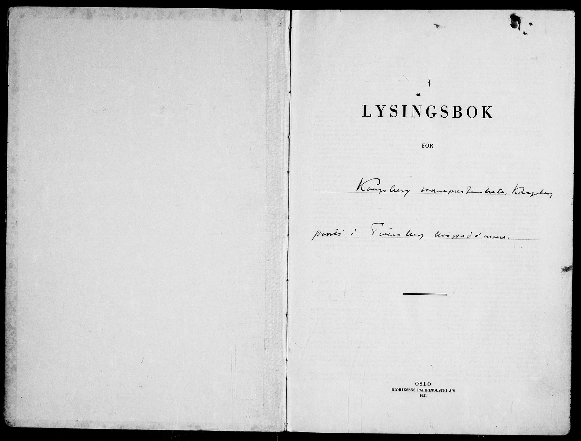 Kongsberg kirkebøker, AV/SAKO-A-22/H/Ha/L0003: Lysningsprotokoll nr. 3, 1955-1966