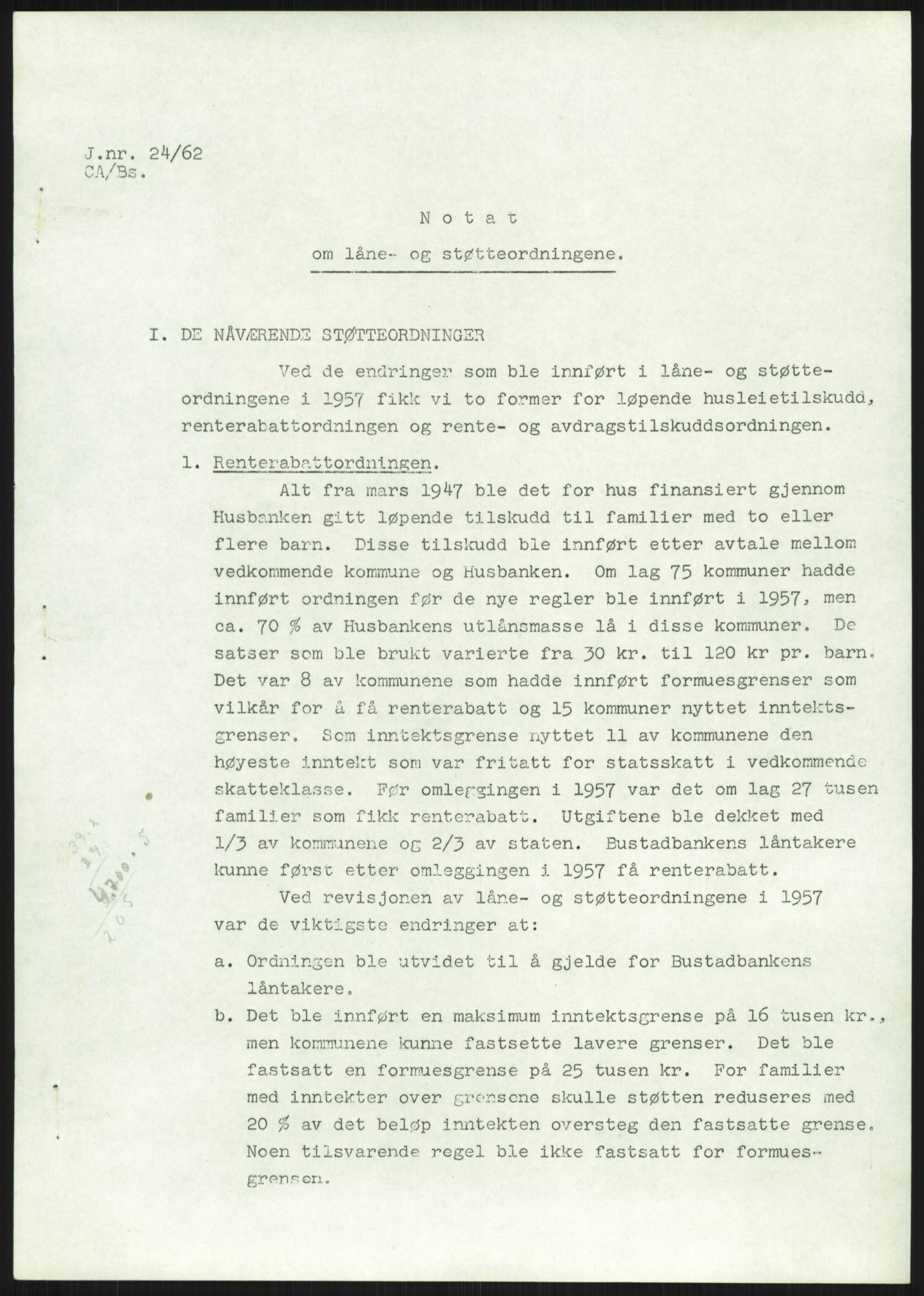 Kommunaldepartementet, Boligkomiteen av 1962, RA/S-1456/D/L0002: --, 1958-1962, s. 1563