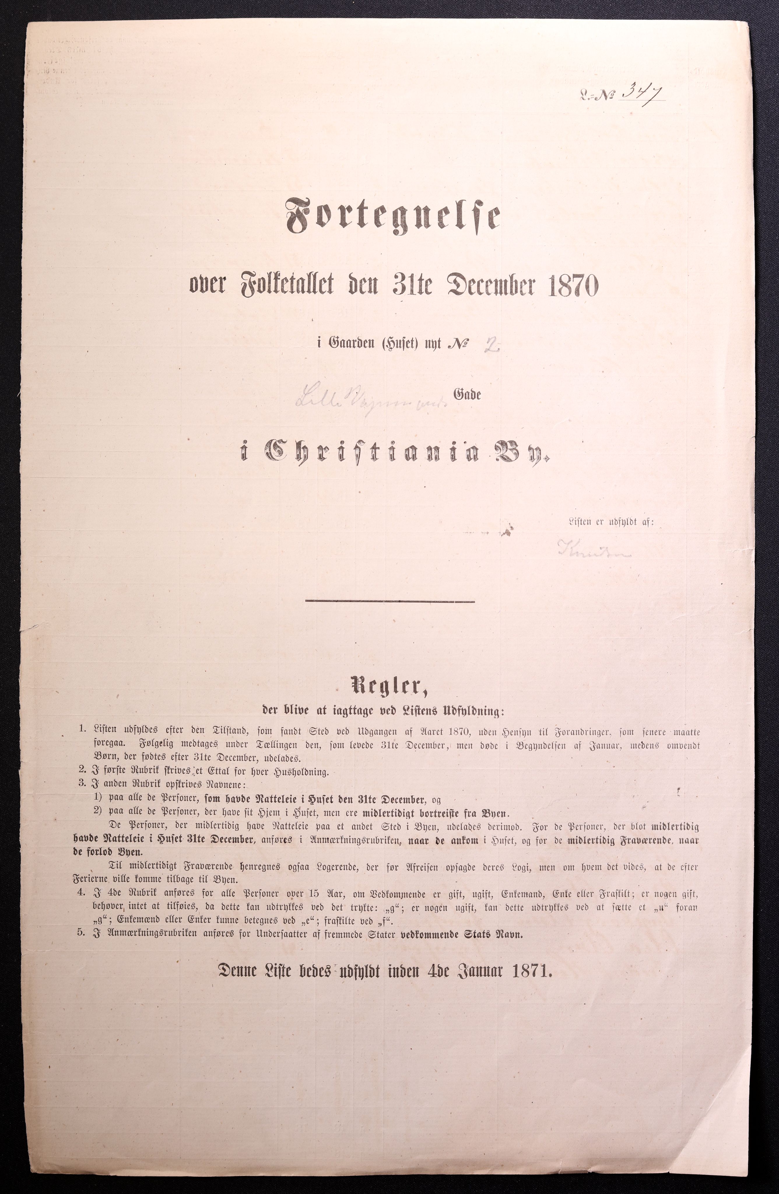 RA, Folketelling 1870 for 0301 Kristiania kjøpstad, 1870, s. 1964