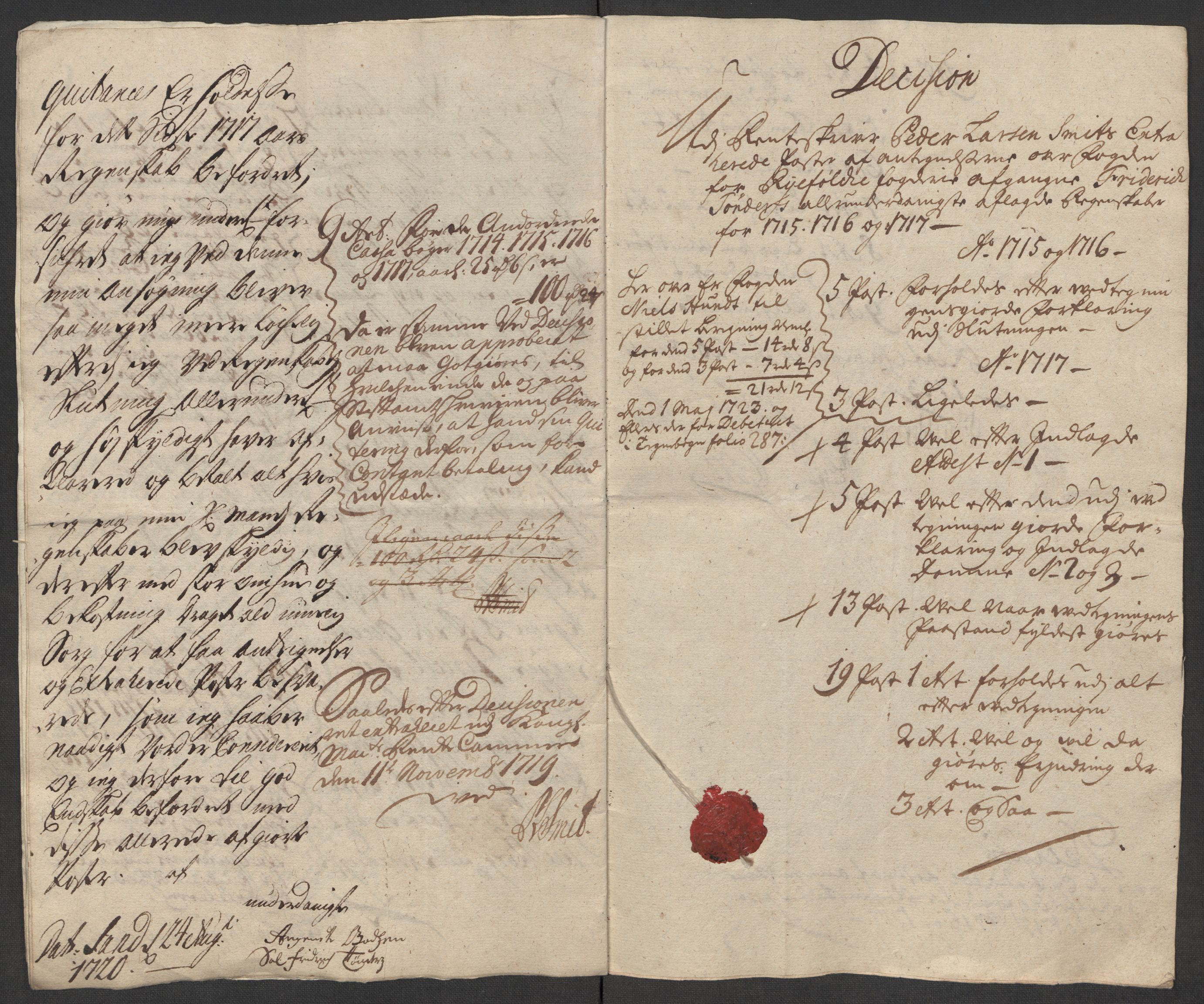 Rentekammeret inntil 1814, Reviderte regnskaper, Fogderegnskap, AV/RA-EA-4092/R47/L2870: Fogderegnskap Ryfylke, 1717, s. 422