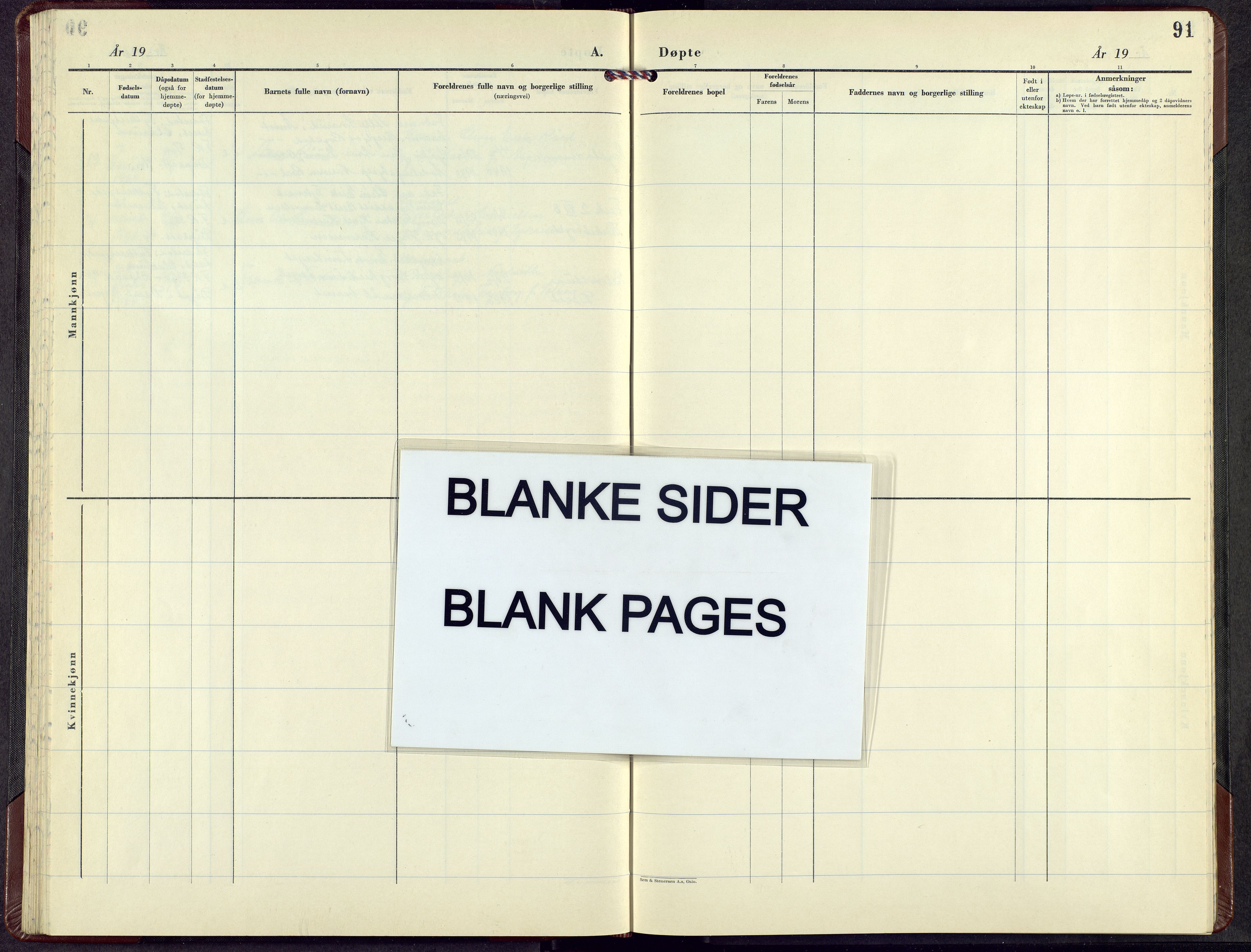 Åmot prestekontor, Hedmark, AV/SAH-PREST-056/H/Ha/Hab/L0012: Klokkerbok nr. 12, 1956-1969, s. 90b-91a