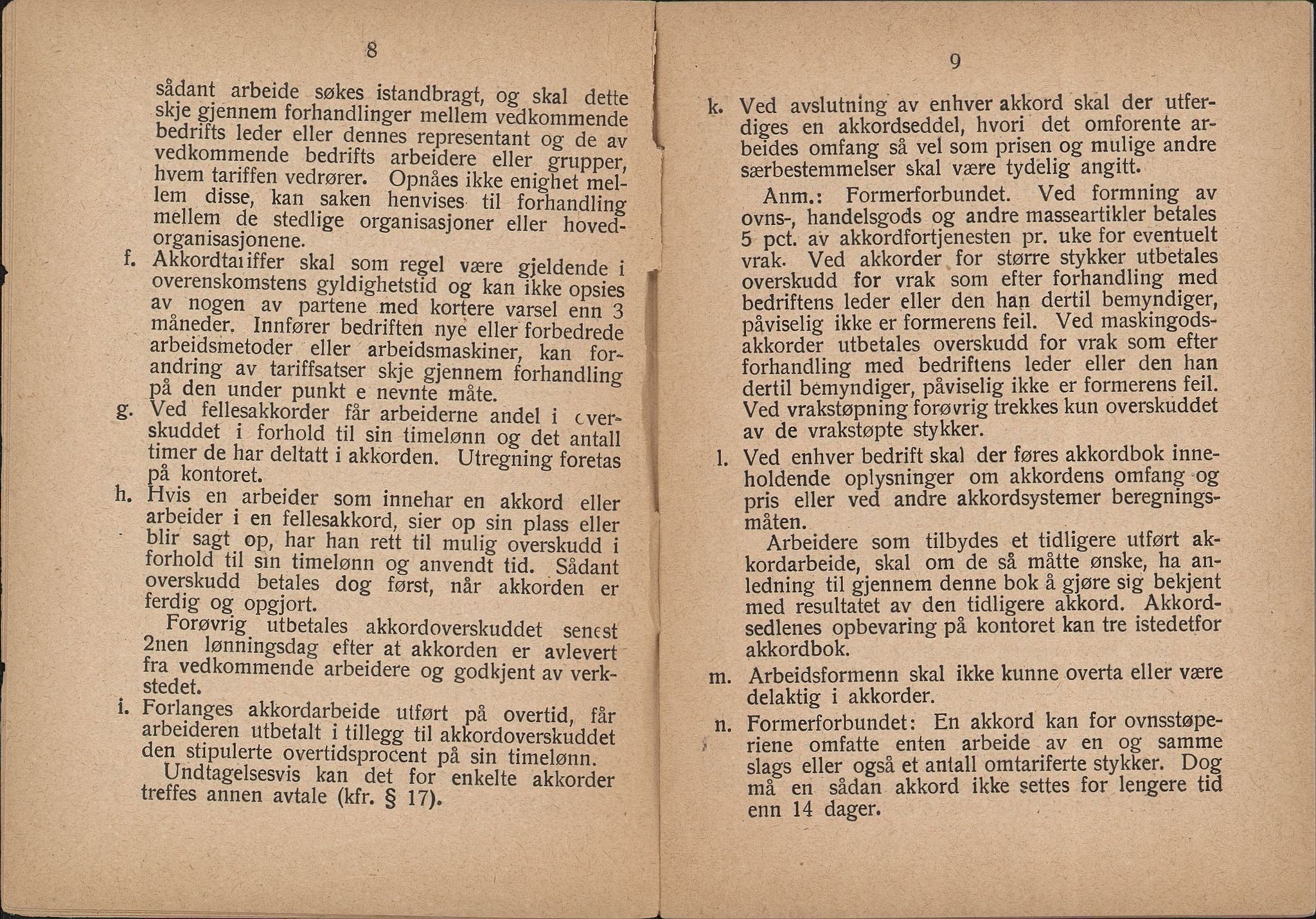 Norsk jern- og metallarbeiderforbund, AAB/ARK-1659/O/L0001/0009: Verkstedsoverenskomsten / Verkstedsoverenskomsten, 1924