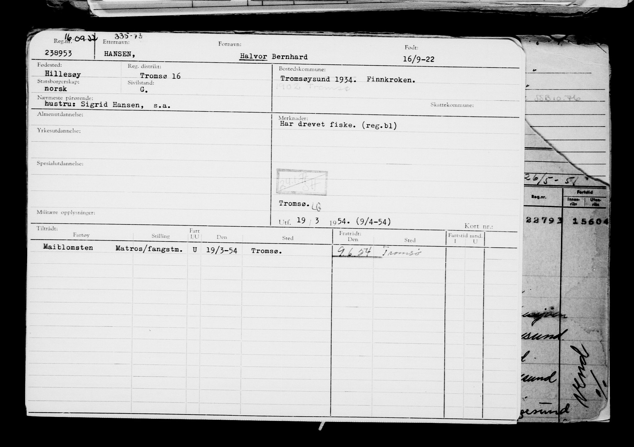 Direktoratet for sjømenn, AV/RA-S-3545/G/Gb/L0210: Hovedkort, 1922, s. 646