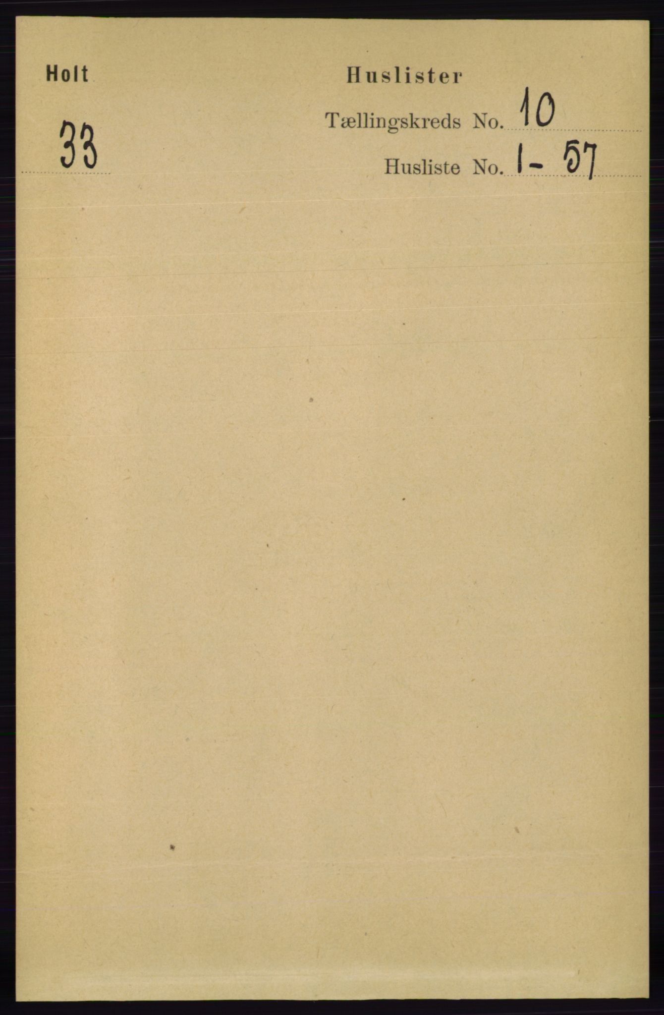 RA, Folketelling 1891 for 0914 Holt herred, 1891, s. 4366