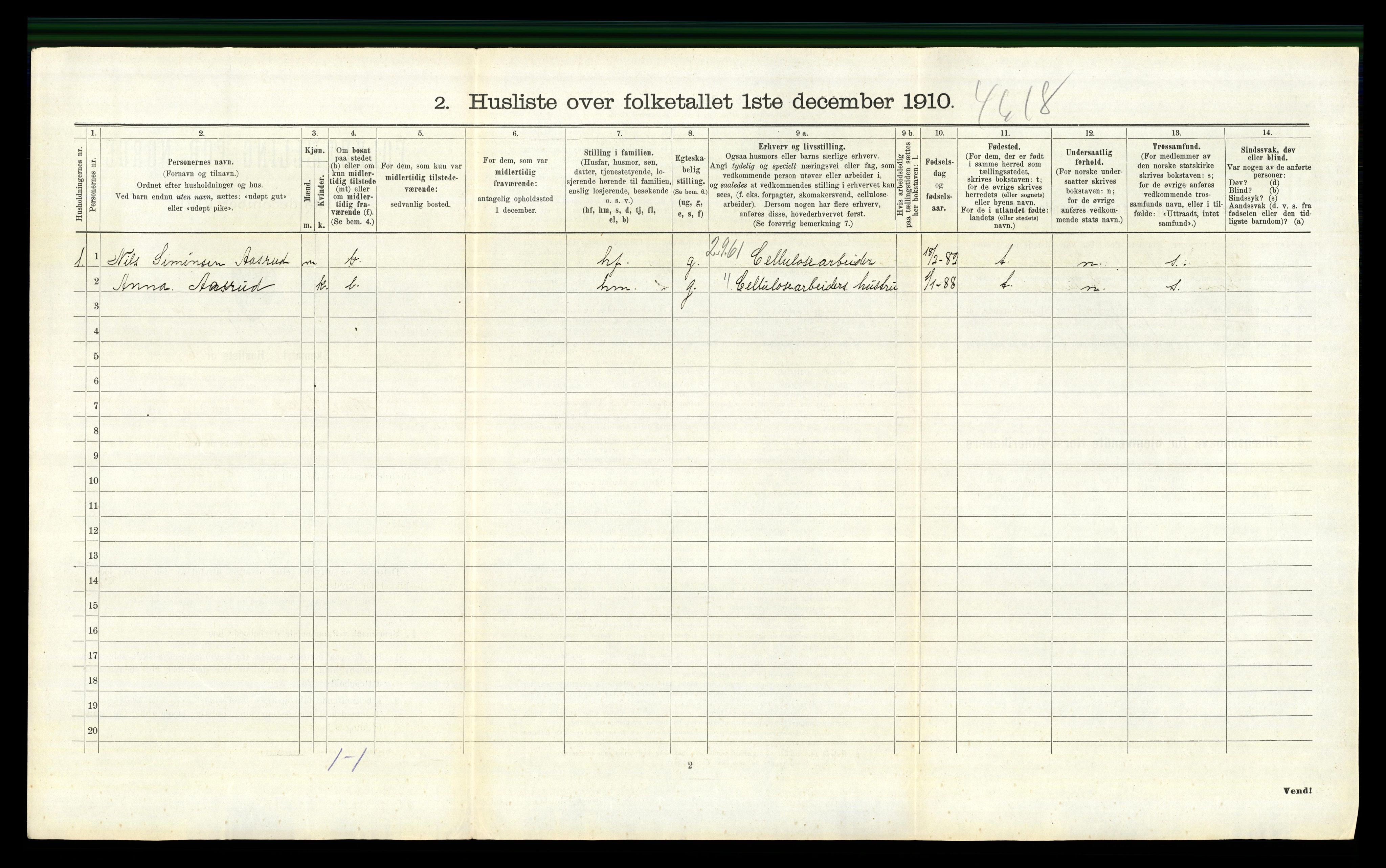 RA, Folketelling 1910 for 0625 Nedre Eiker herred, 1910, s. 1528