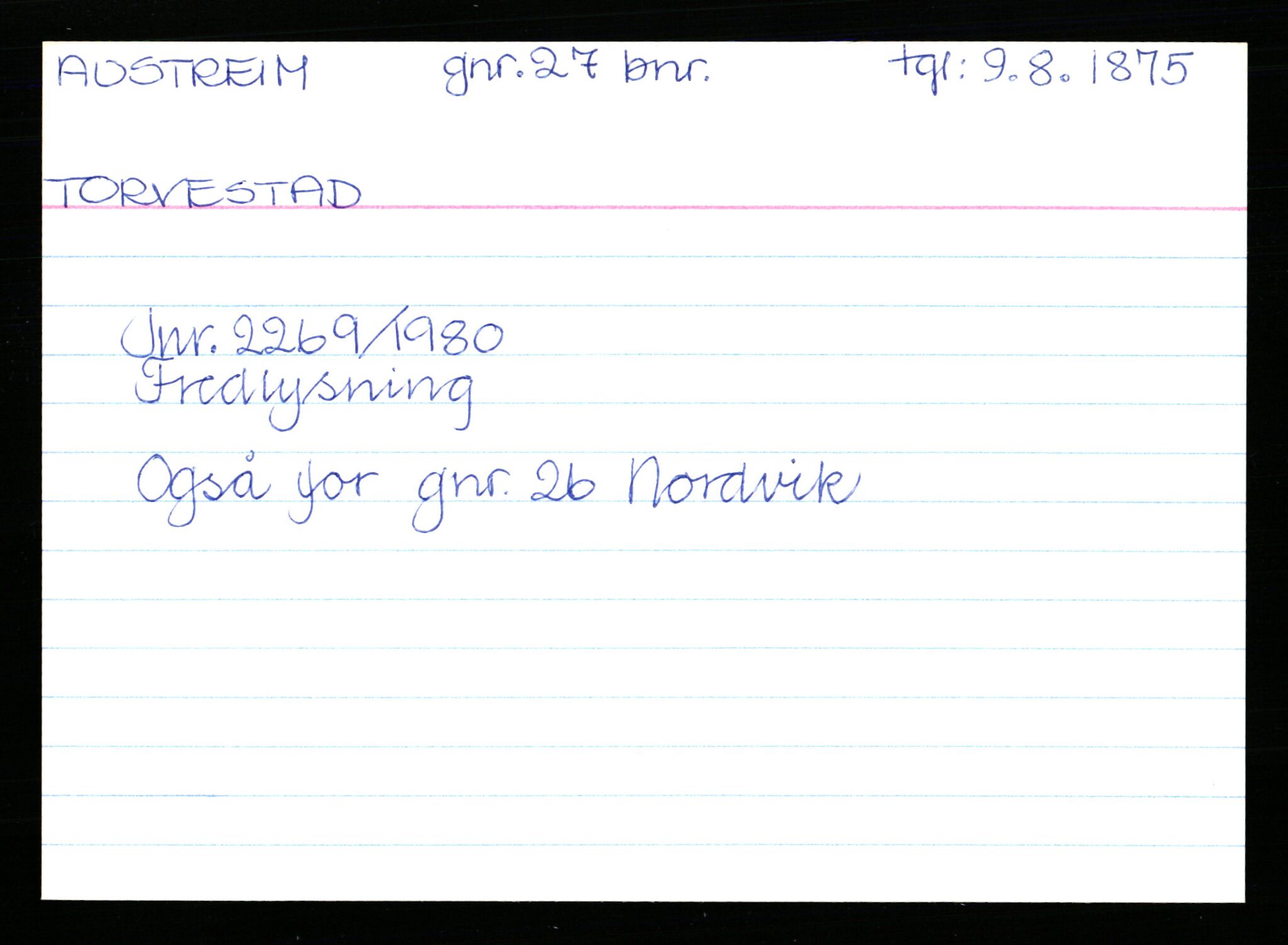 Statsarkivet i Stavanger, AV/SAST-A-101971/03/Y/Yk/L0002: Registerkort sortert etter gårdsnavn: Auglend - Bakkevik, 1750-1930, s. 403