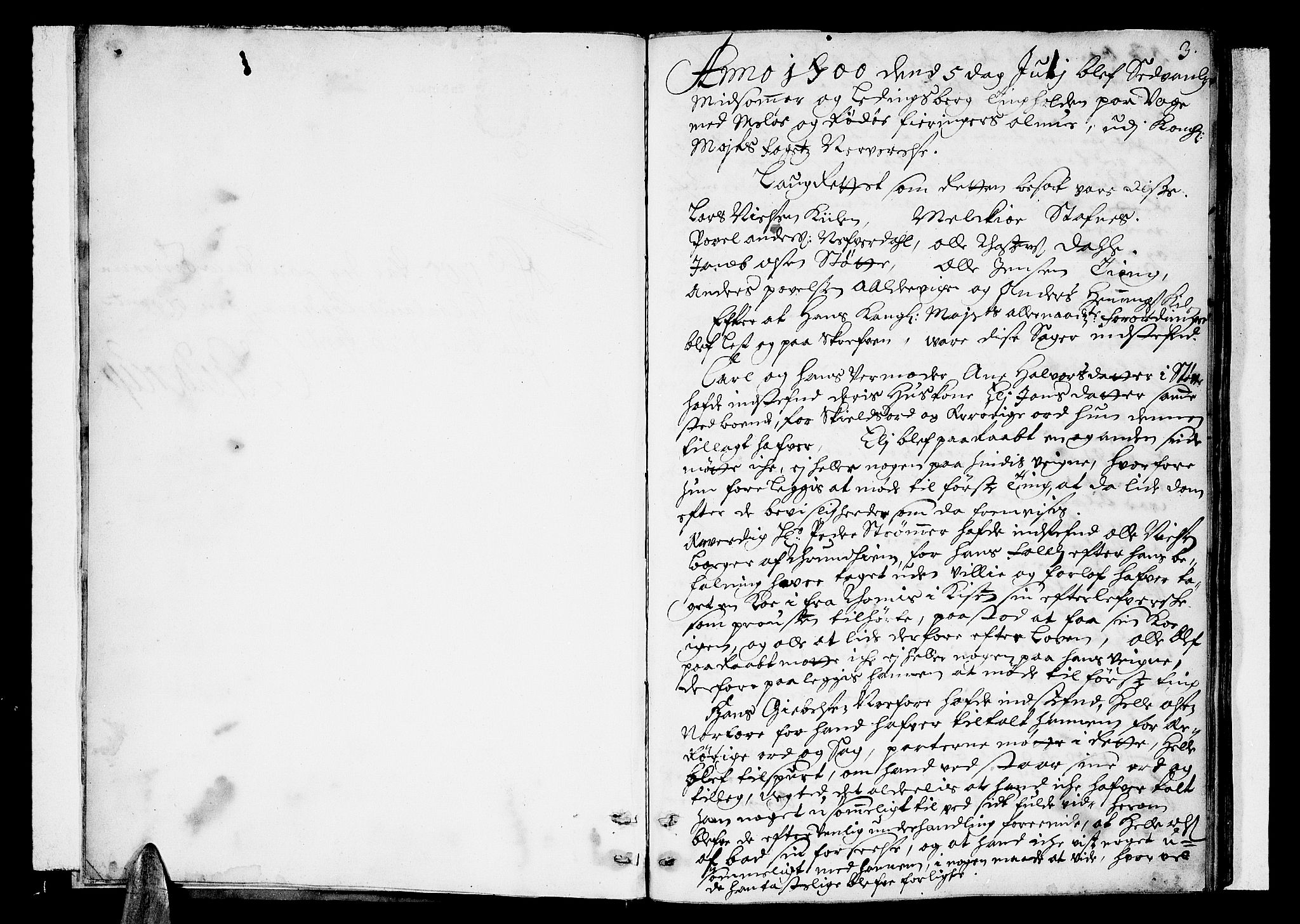 Helgeland sorenskriveri, AV/SAT-A-0004/1/1A/L0003: Tingbok 3, 1700-1709, s. 3