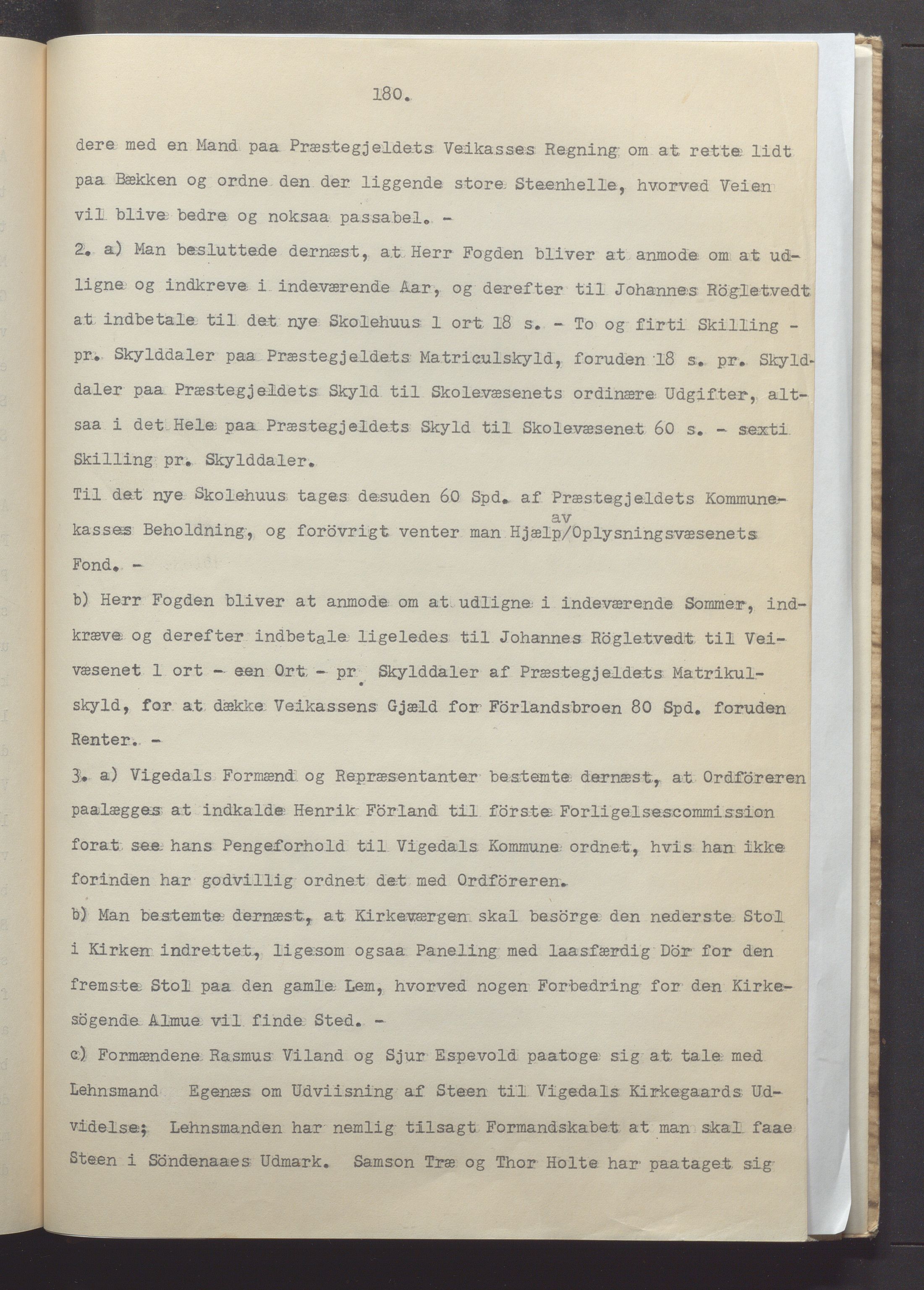 Vikedal kommune - Formannskapet, IKAR/K-100598/A/Ac/L0001: Avskrift av møtebok, 1837-1874, s. 180