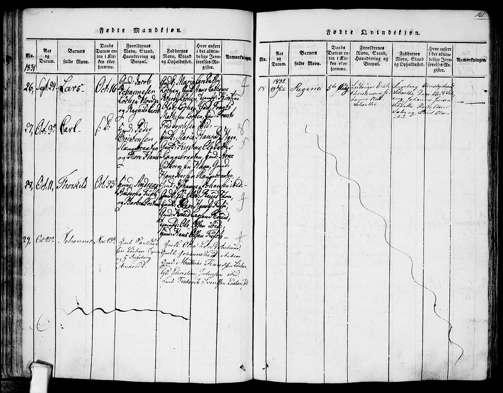 Askim prestekontor Kirkebøker, AV/SAO-A-10900/F/Fa/L0004: Ministerialbok nr. 4, 1817-1846, s. 160-161
