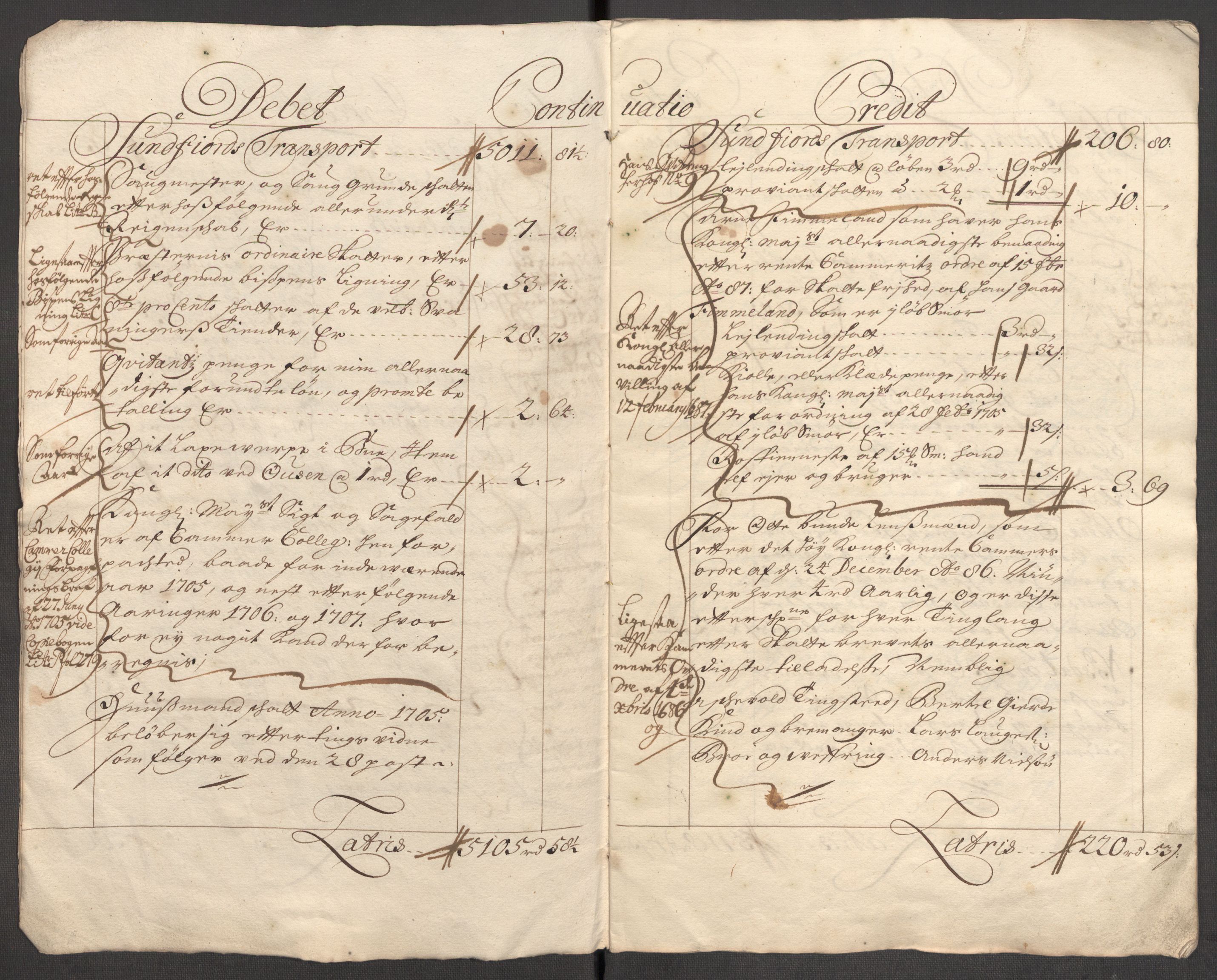 Rentekammeret inntil 1814, Reviderte regnskaper, Fogderegnskap, AV/RA-EA-4092/R53/L3429: Fogderegnskap Sunn- og Nordfjord, 1705, s. 7