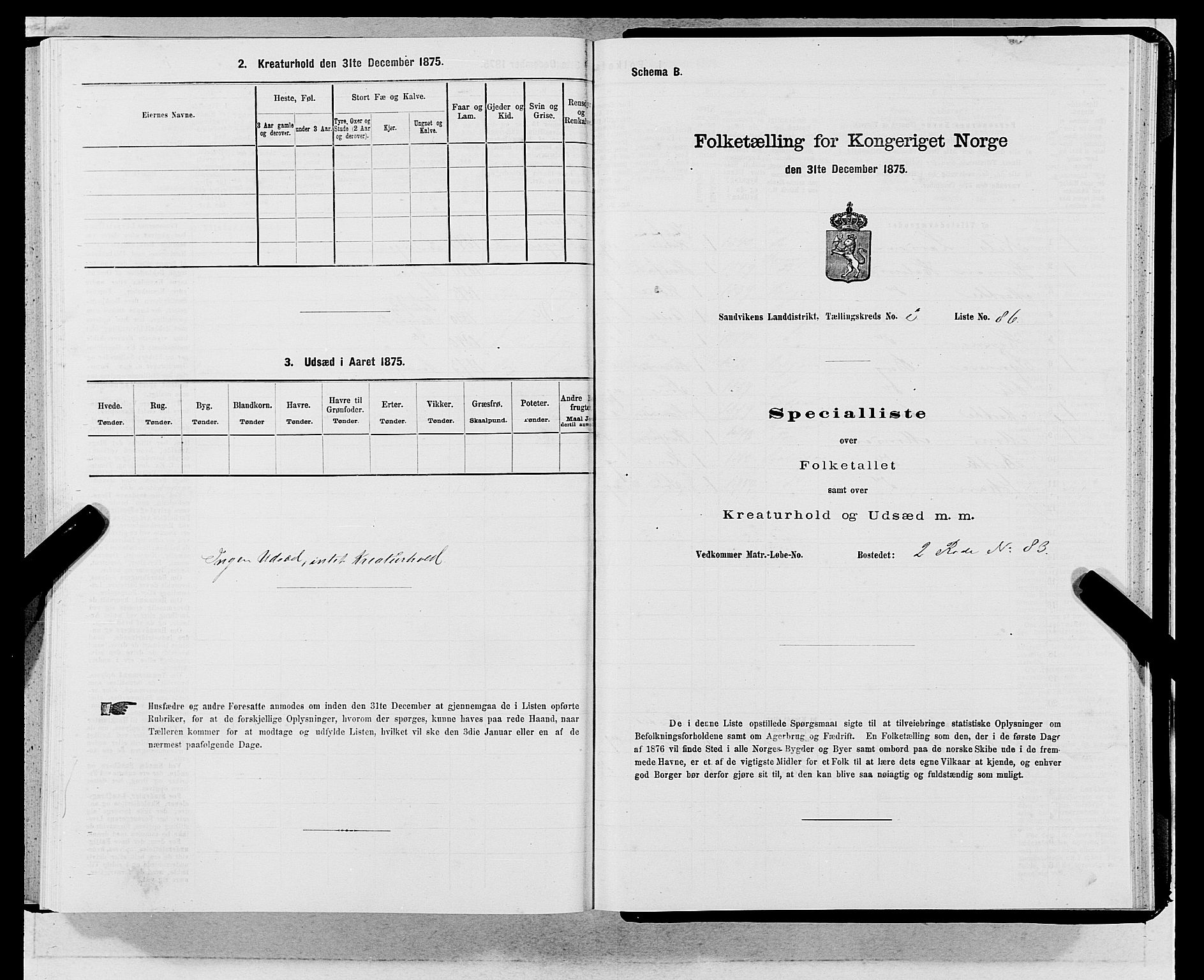 SAB, Folketelling 1875 for 1281L Bergen landdistrikt, Domkirkens landsokn og Sandvikens landsokn, 1875, s. 341