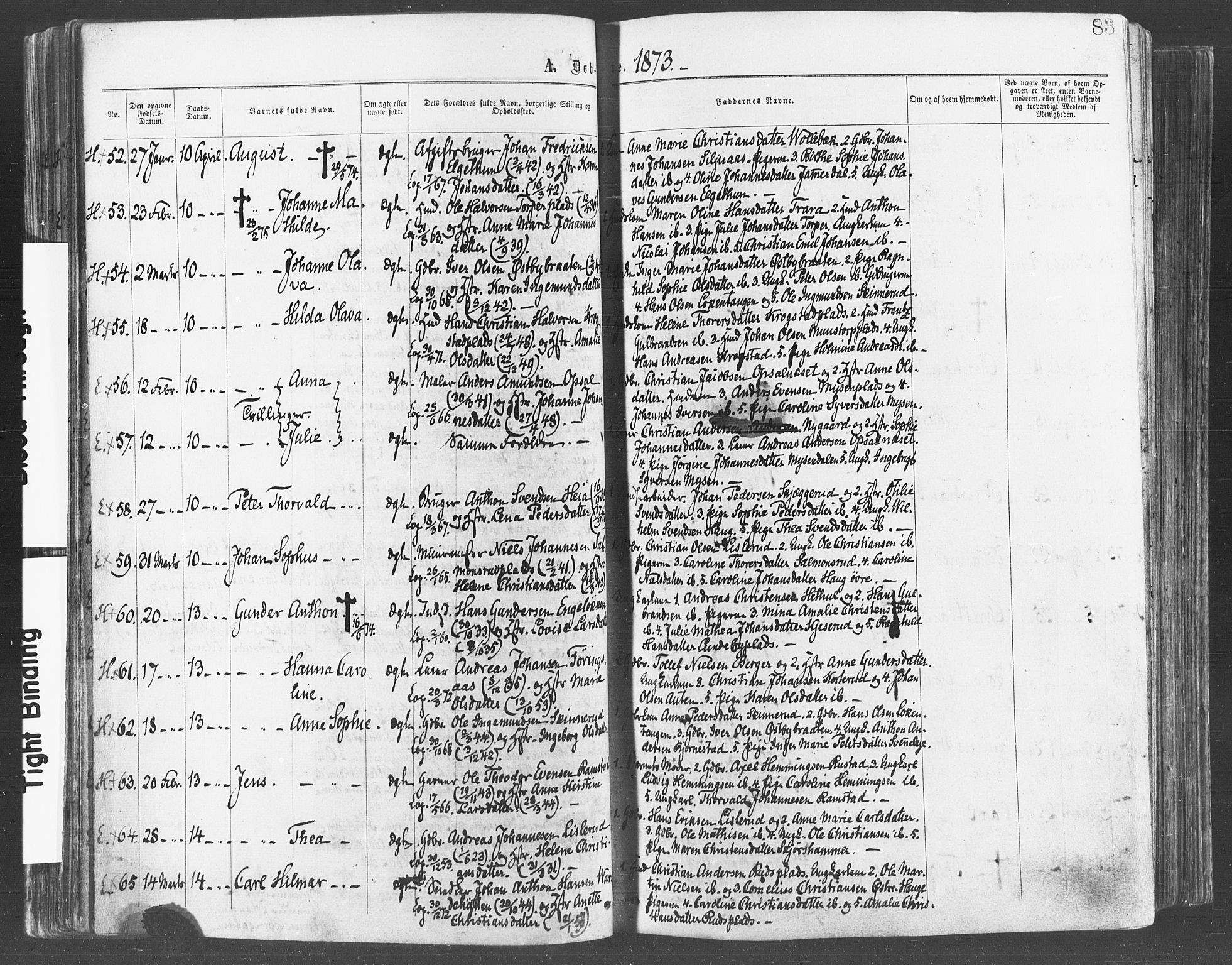 Eidsberg prestekontor Kirkebøker, AV/SAO-A-10905/F/Fa/L0011: Ministerialbok nr. I 11, 1867-1878, s. 83