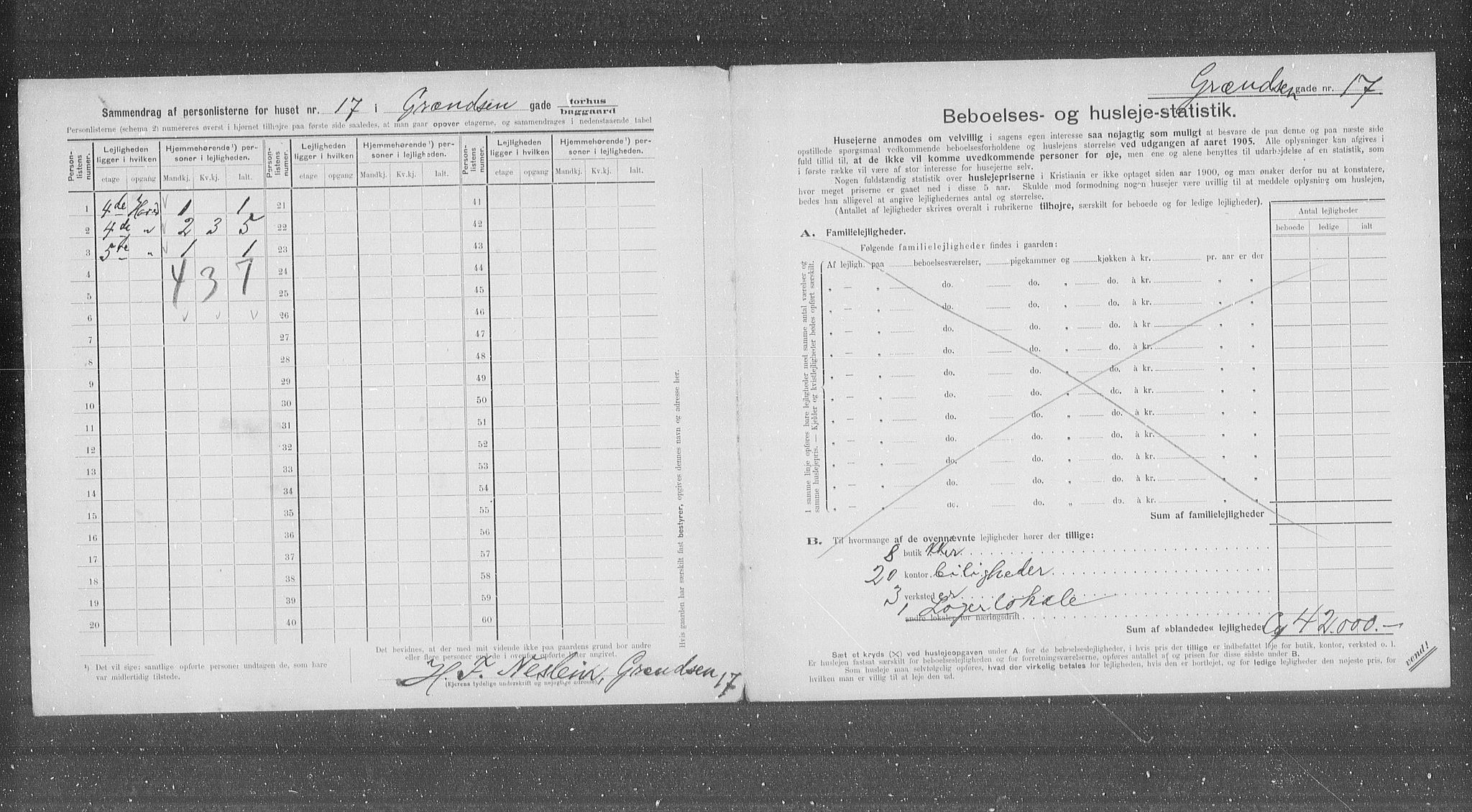 OBA, Kommunal folketelling 31.12.1905 for Kristiania kjøpstad, 1905, s. 16228