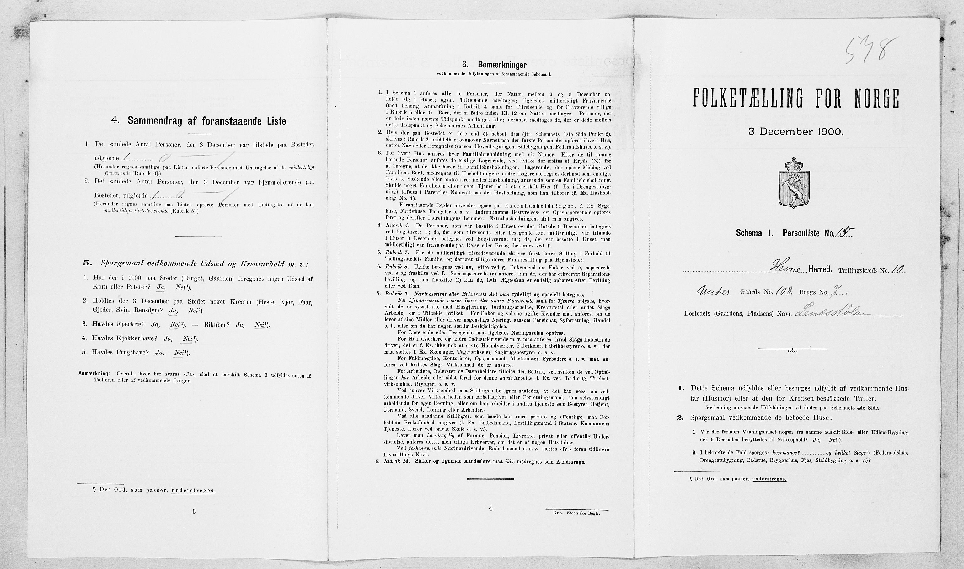 SAT, Folketelling 1900 for 1612 Hemne herred, 1900, s. 1257