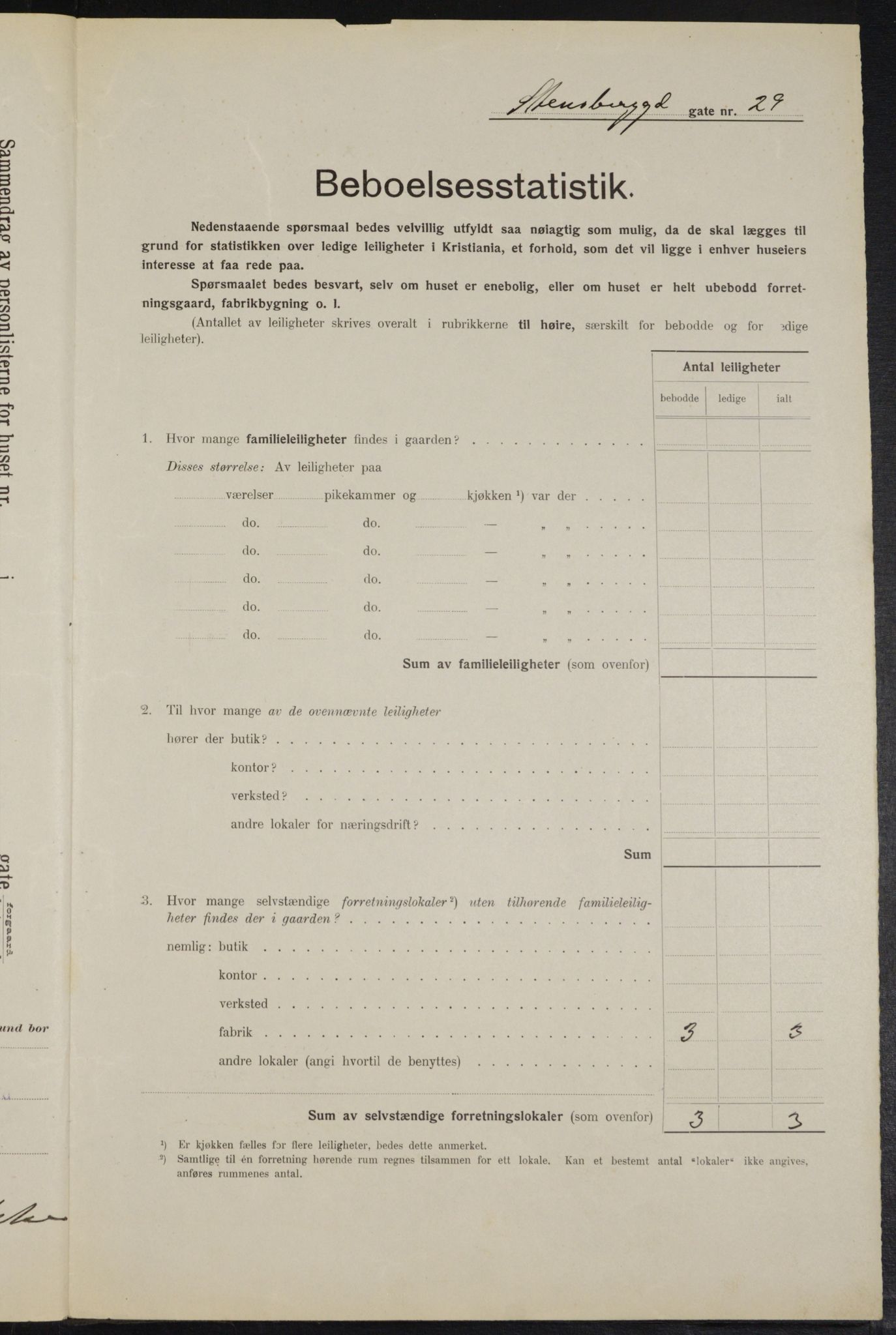 OBA, Kommunal folketelling 1.2.1914 for Kristiania, 1914, s. 101752