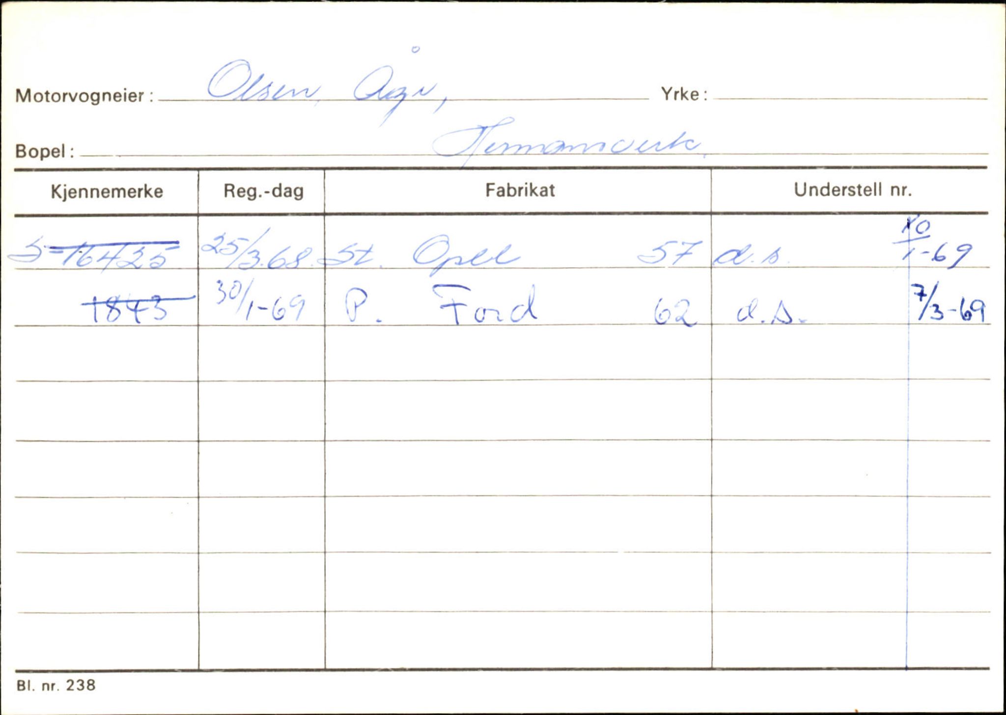 Statens vegvesen, Sogn og Fjordane vegkontor, AV/SAB-A-5301/4/F/L0126: Eigarregister Fjaler M-Å. Leikanger A-Å, 1945-1975, s. 1914