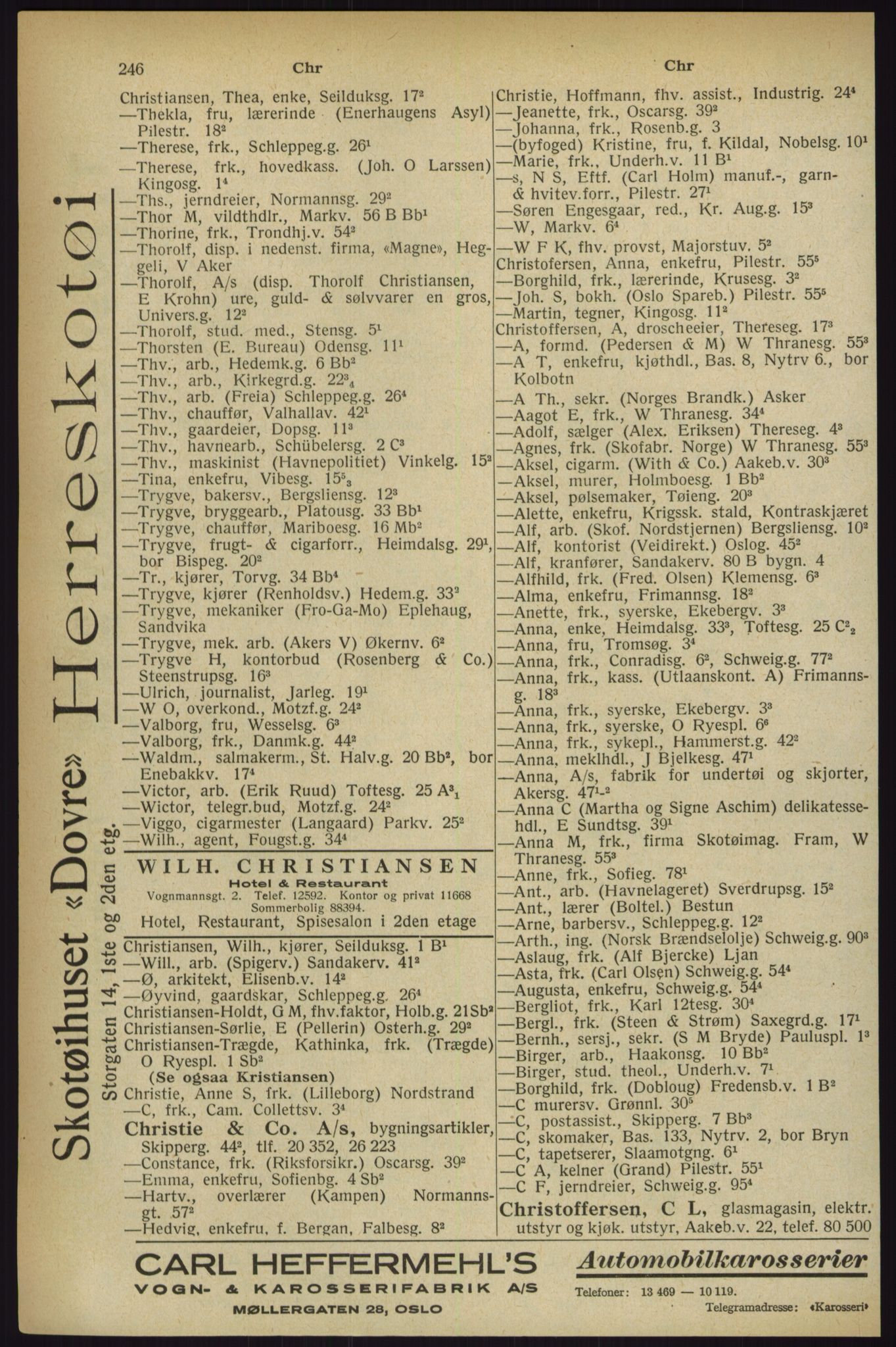 Kristiania/Oslo adressebok, PUBL/-, 1927, s. 246