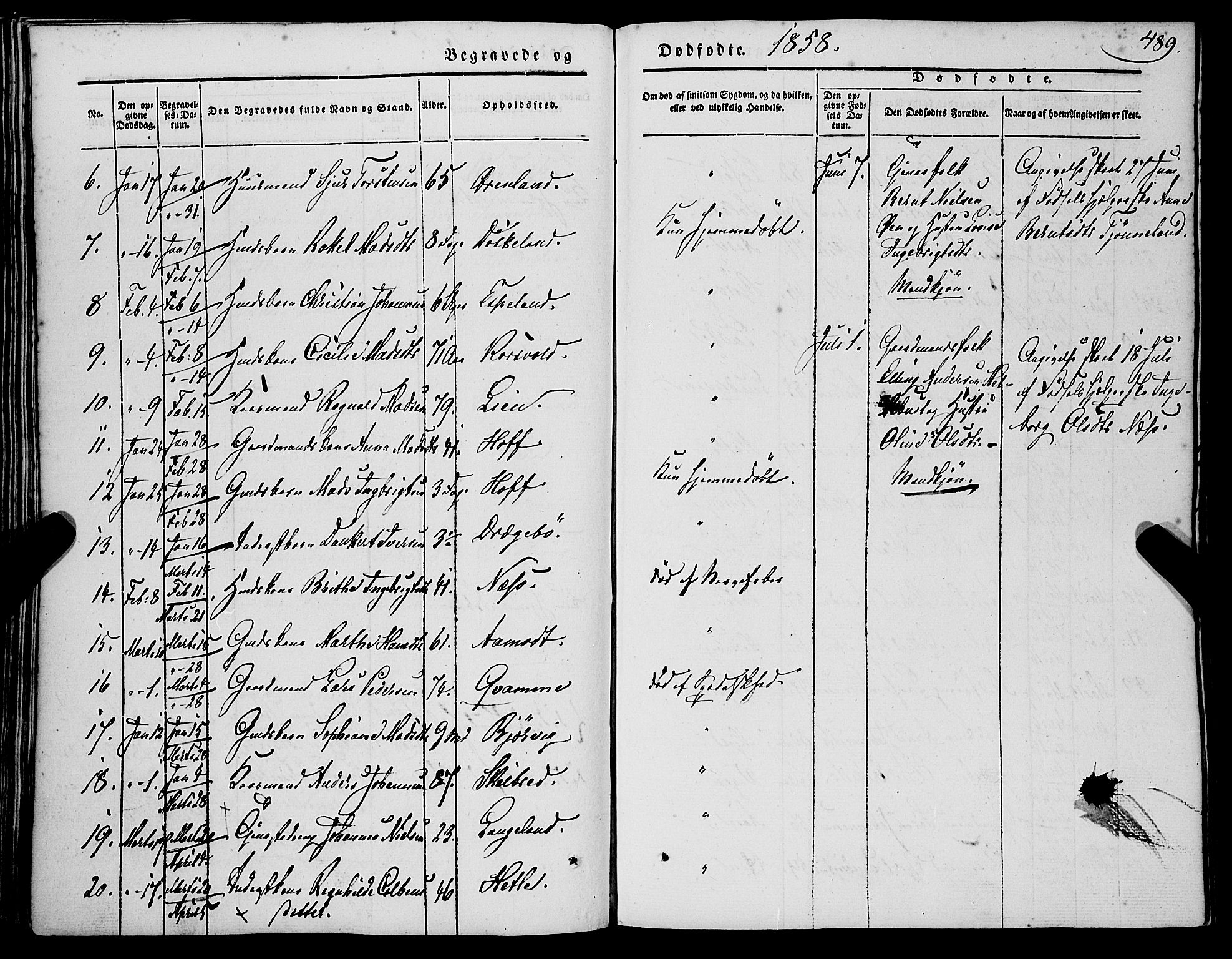 Gaular sokneprestembete, AV/SAB-A-80001/H/Haa: Ministerialbok nr. A 4II, 1841-1859, s. 489