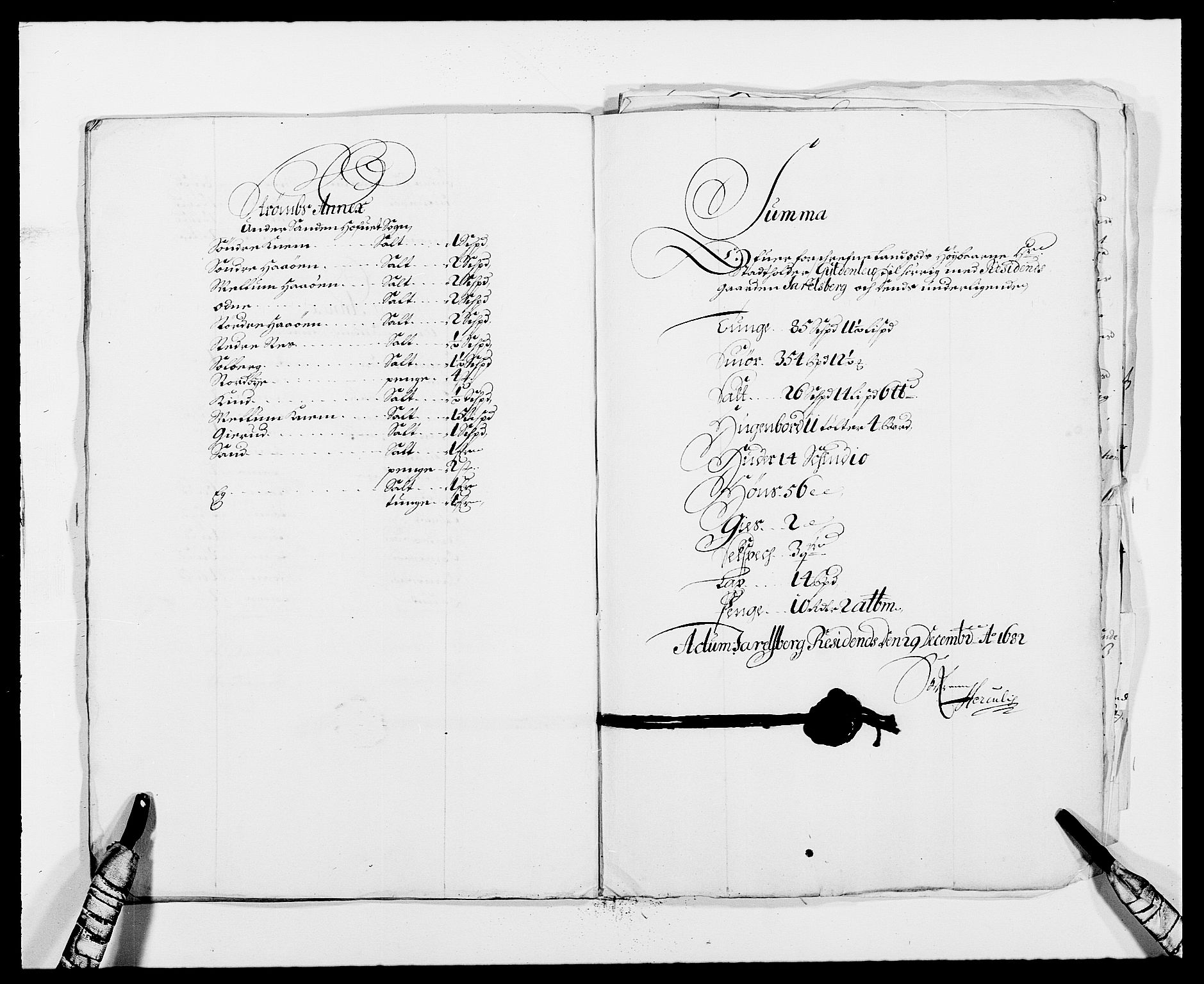 Rentekammeret inntil 1814, Reviderte regnskaper, Fogderegnskap, AV/RA-EA-4092/R32/L1851: Fogderegnskap Jarlsberg grevskap, 1682, s. 319