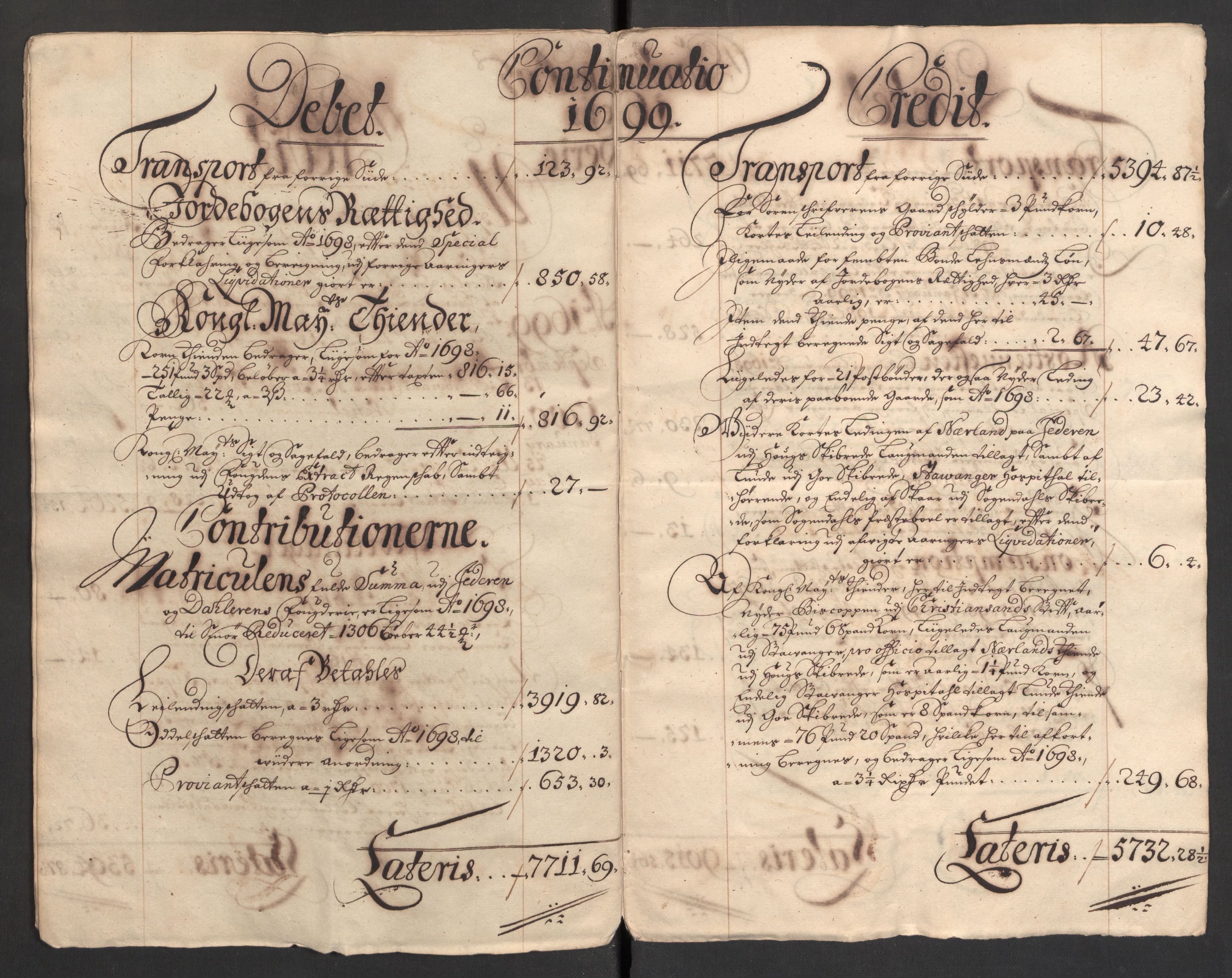 Rentekammeret inntil 1814, Reviderte regnskaper, Fogderegnskap, AV/RA-EA-4092/R46/L2730: Fogderegnskap Jæren og Dalane, 1699, s. 15