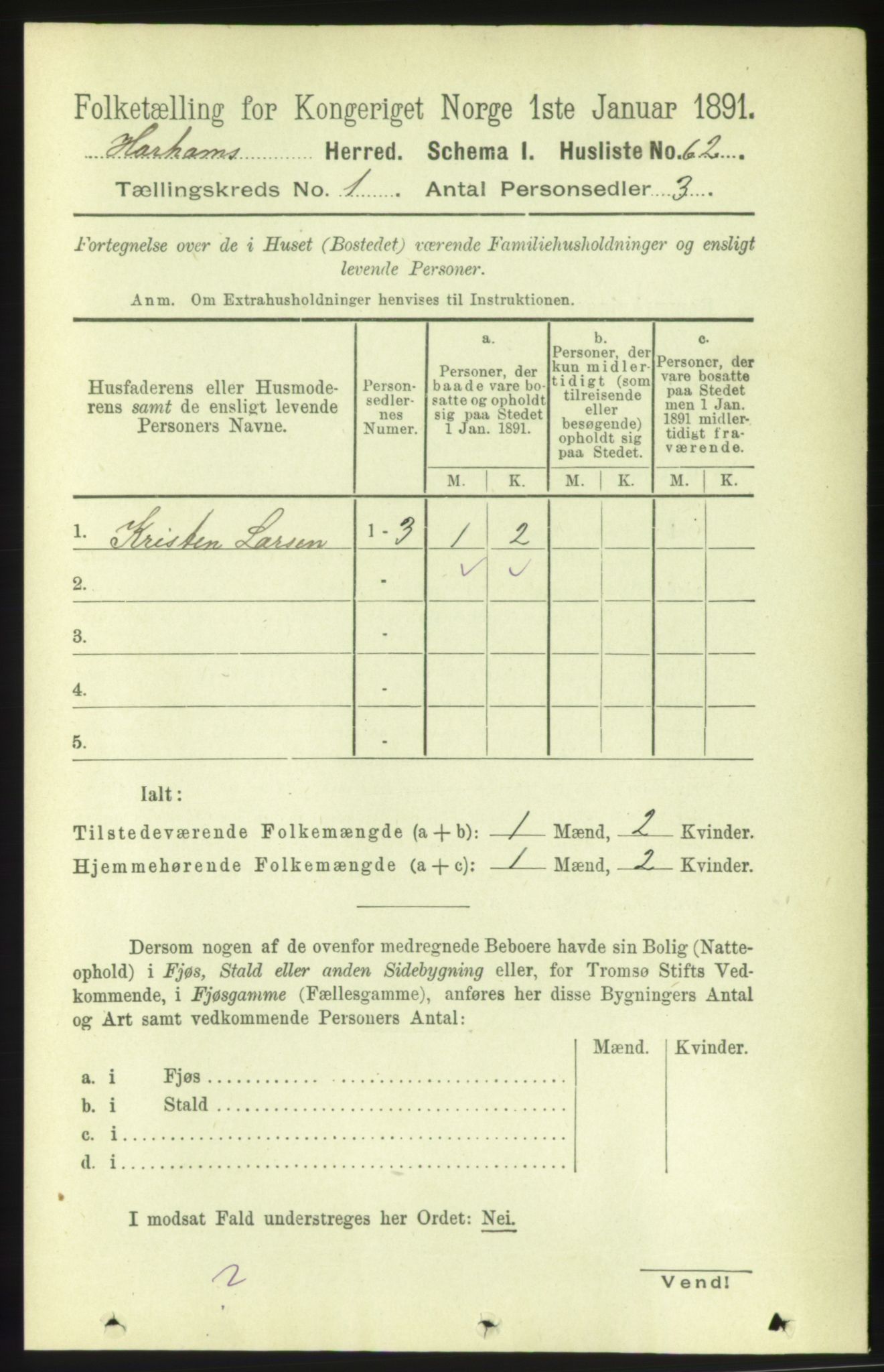 RA, Folketelling 1891 for 1534 Haram herred, 1891, s. 27