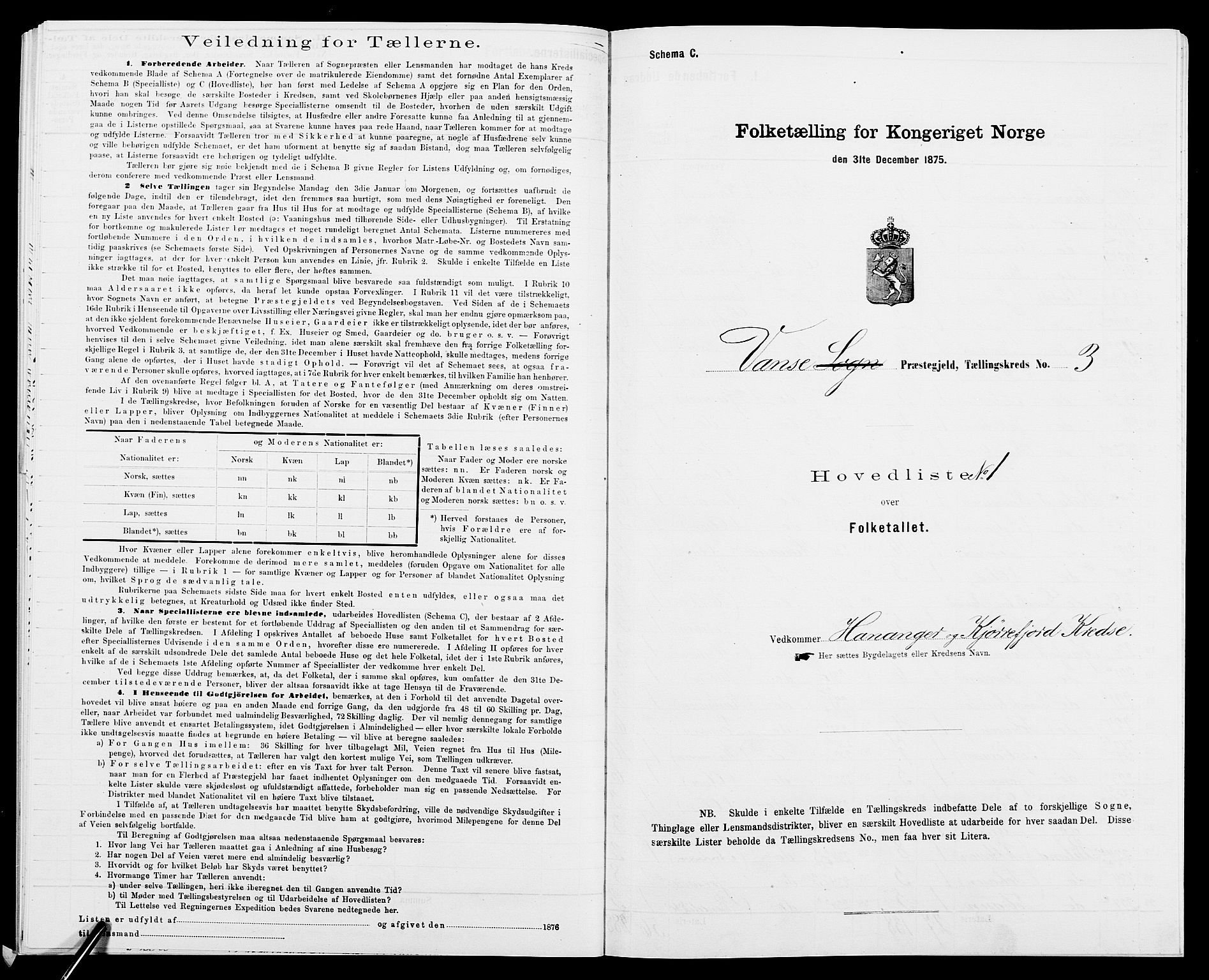 SAK, Folketelling 1875 for 1041L Vanse prestegjeld, Vanse sokn og Farsund landsokn, 1875, s. 59