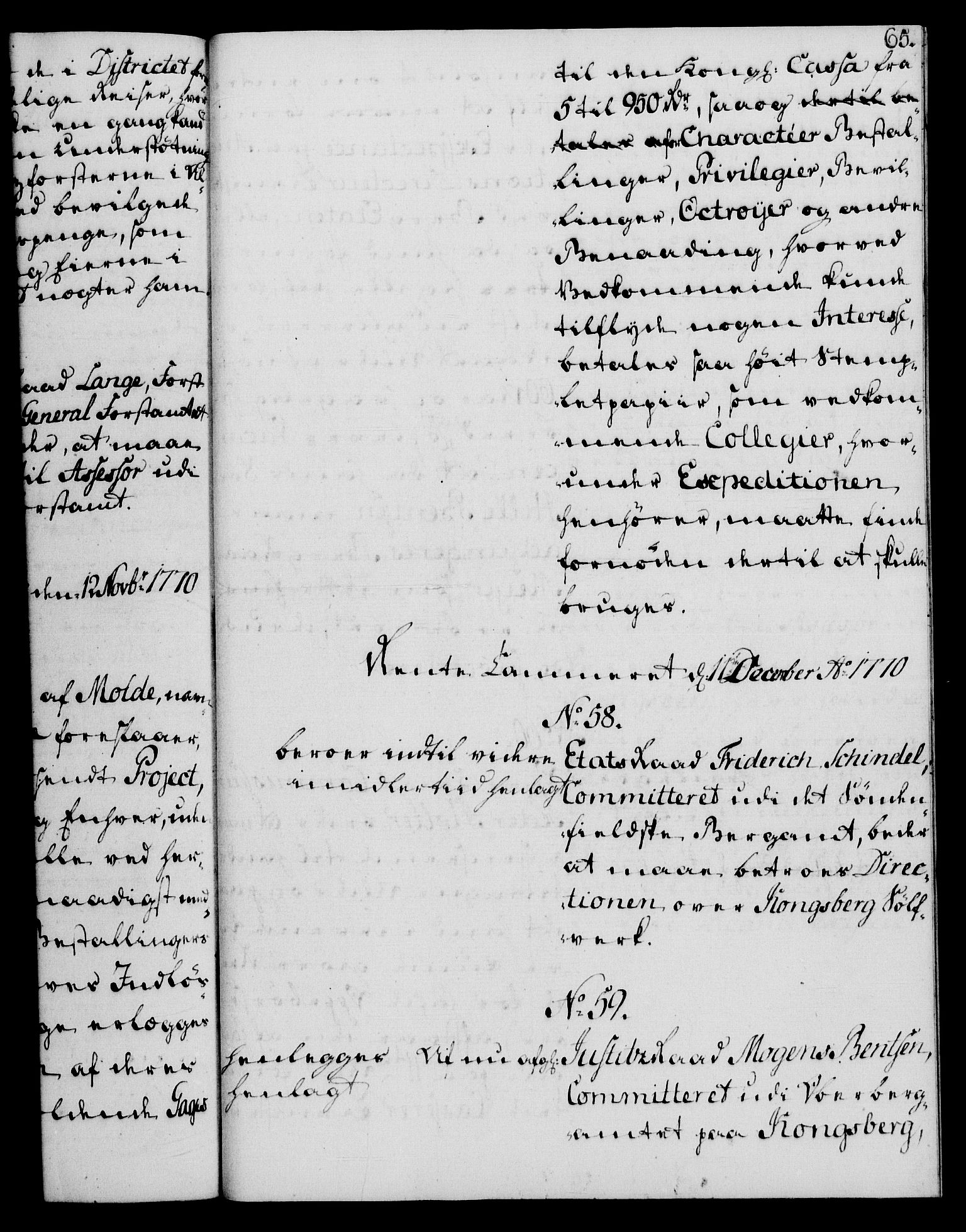 Rentekammeret, Kammerkanselliet, RA/EA-3111/G/Gh/Gha/L0035: Norsk ekstraktmemorialprotokoll (merket RK 53.80), 1759-1771, s. 65