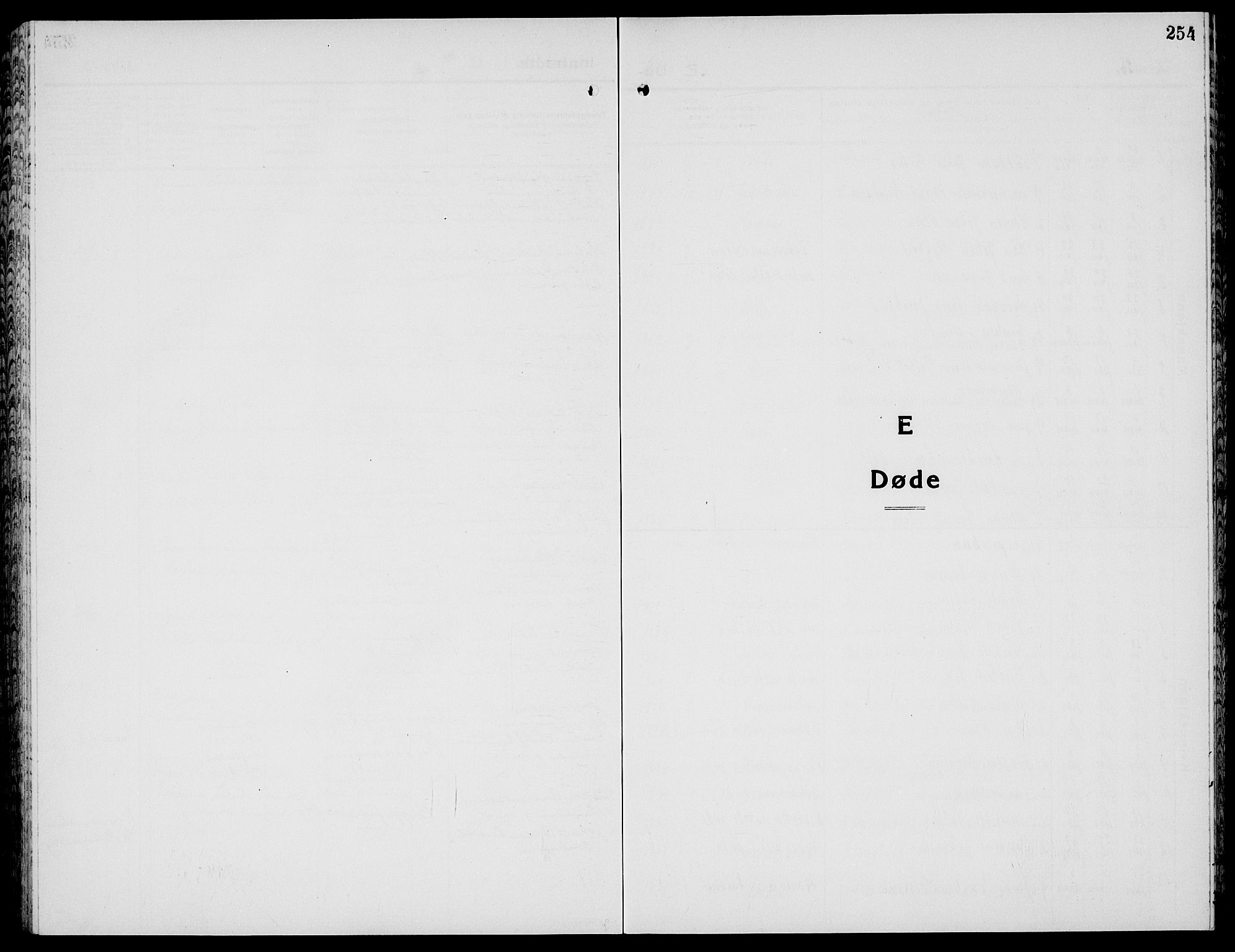 Horten kirkebøker, SAKO/A-348/G/Ga/L0009: Klokkerbok nr. 9, 1926-1936, s. 254