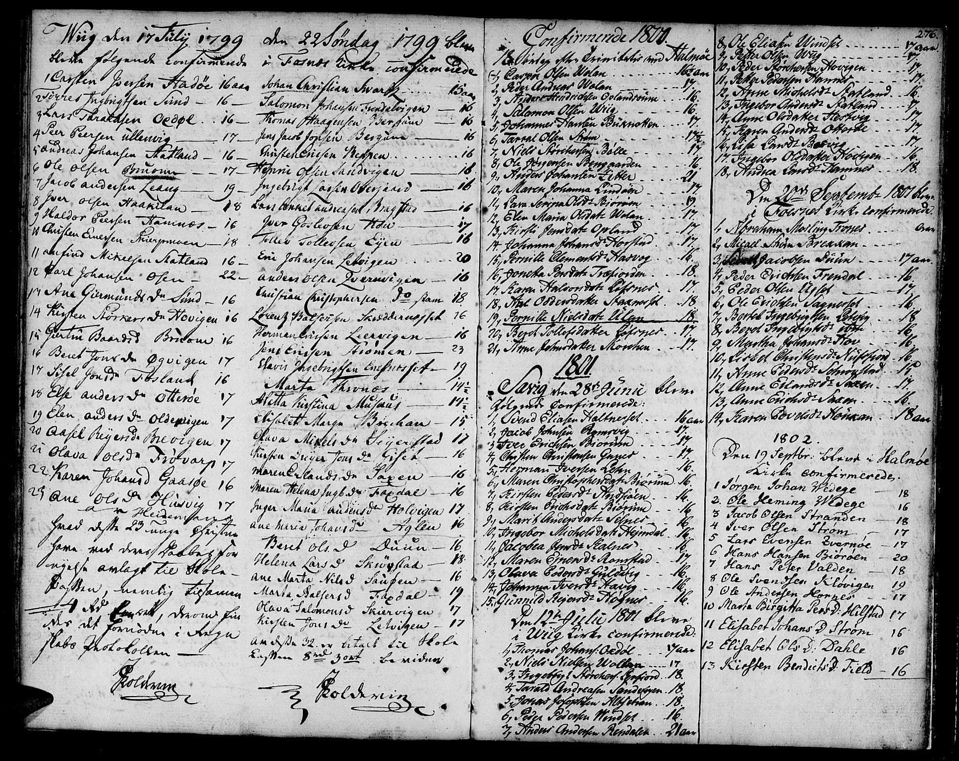 Ministerialprotokoller, klokkerbøker og fødselsregistre - Nord-Trøndelag, SAT/A-1458/773/L0608: Ministerialbok nr. 773A02, 1784-1816, s. 276