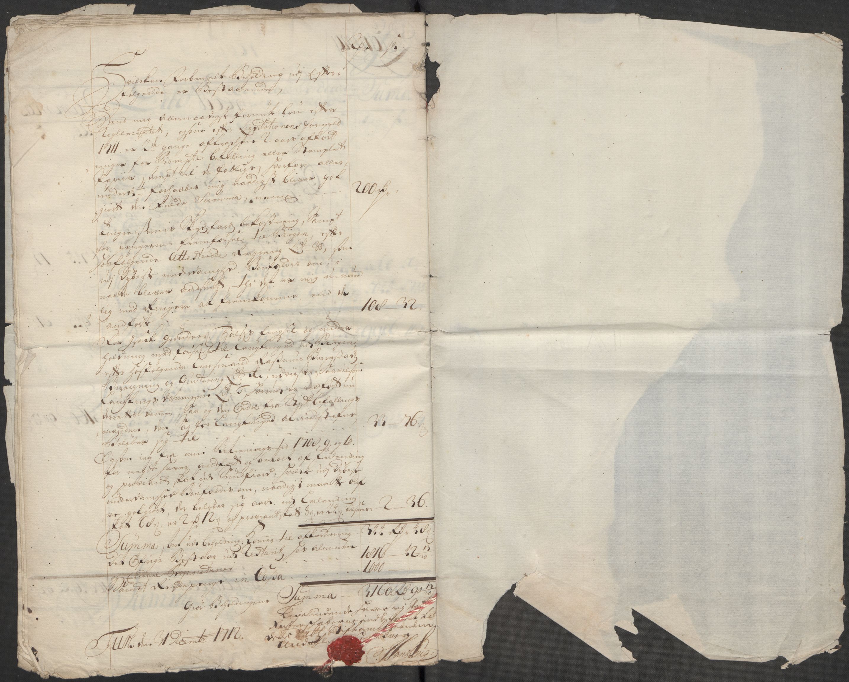 Rentekammeret inntil 1814, Reviderte regnskaper, Fogderegnskap, AV/RA-EA-4092/R53/L3435: Fogderegnskap Sunn- og Nordfjord, 1712, s. 27