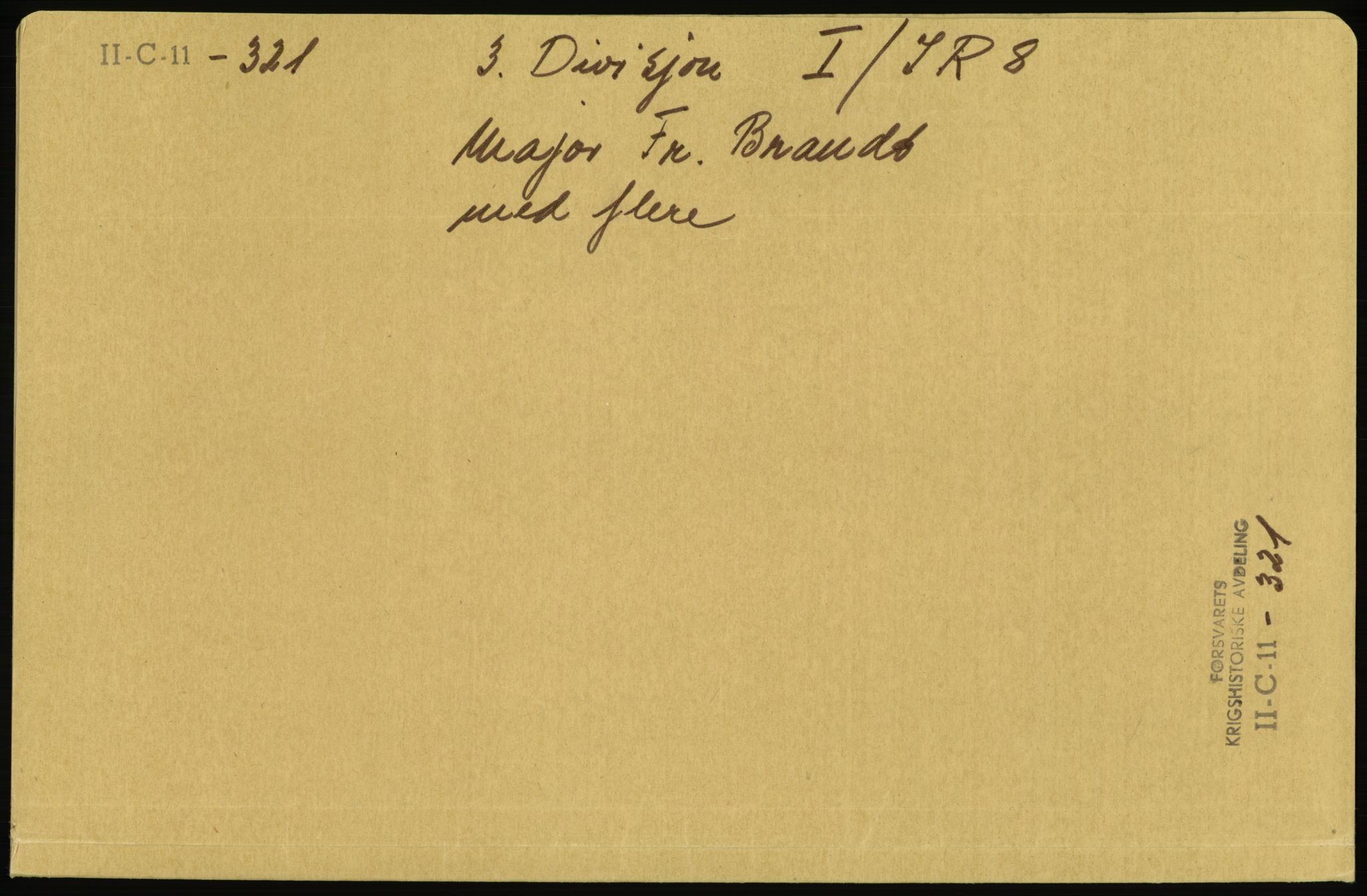 Forsvaret, Forsvarets krigshistoriske avdeling, AV/RA-RAFA-2017/Y/Yb/L0091: II-C-11-321  -  3. Divisjon., 1940, s. 1