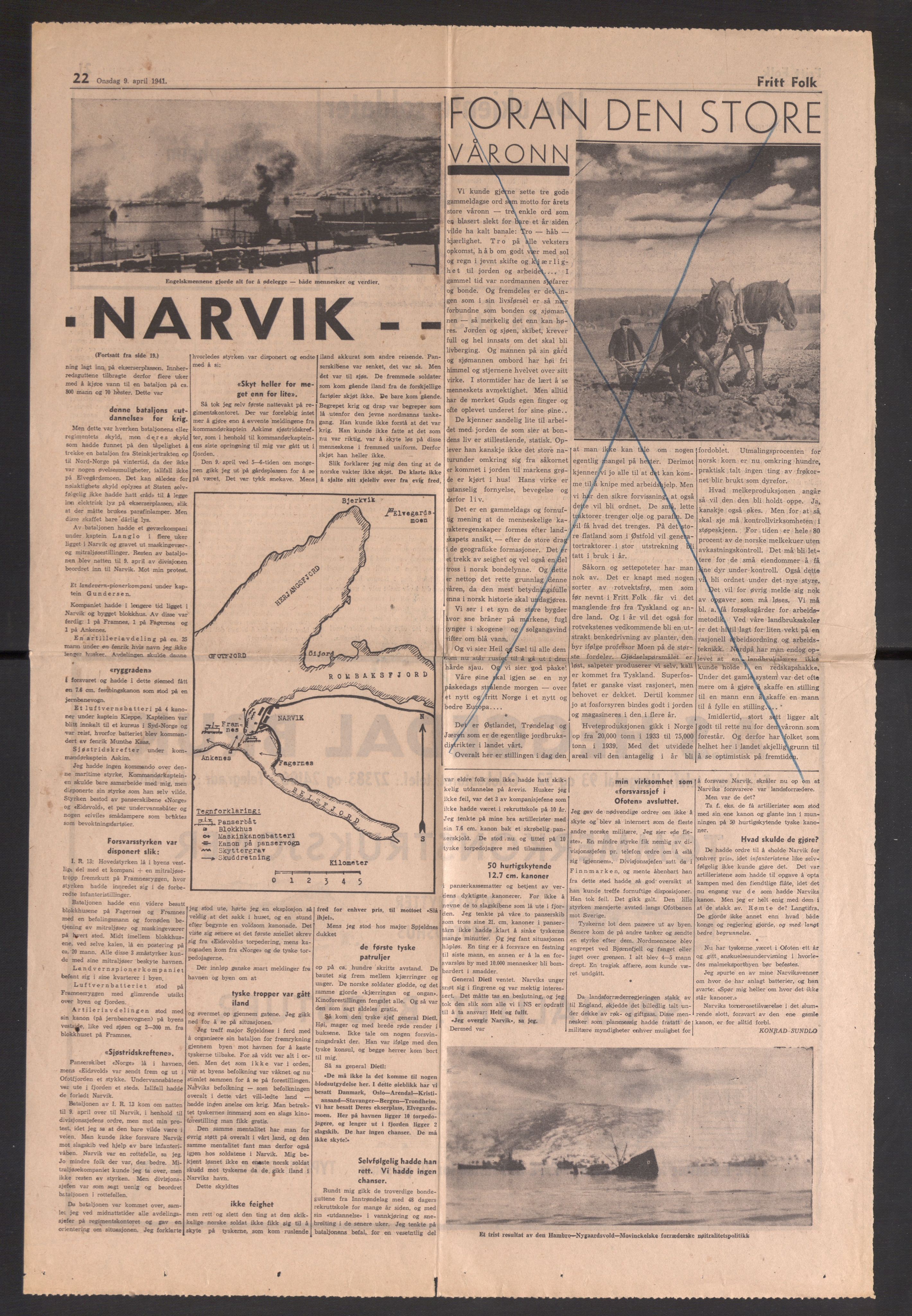 Forsvaret, Forsvarets krigshistoriske avdeling, RA/RAFA-2017/Y/Ya/L0017: II-C-11-31 - Fylkesmenn.  Rapporter om krigsbegivenhetene 1940., 1940, s. 252