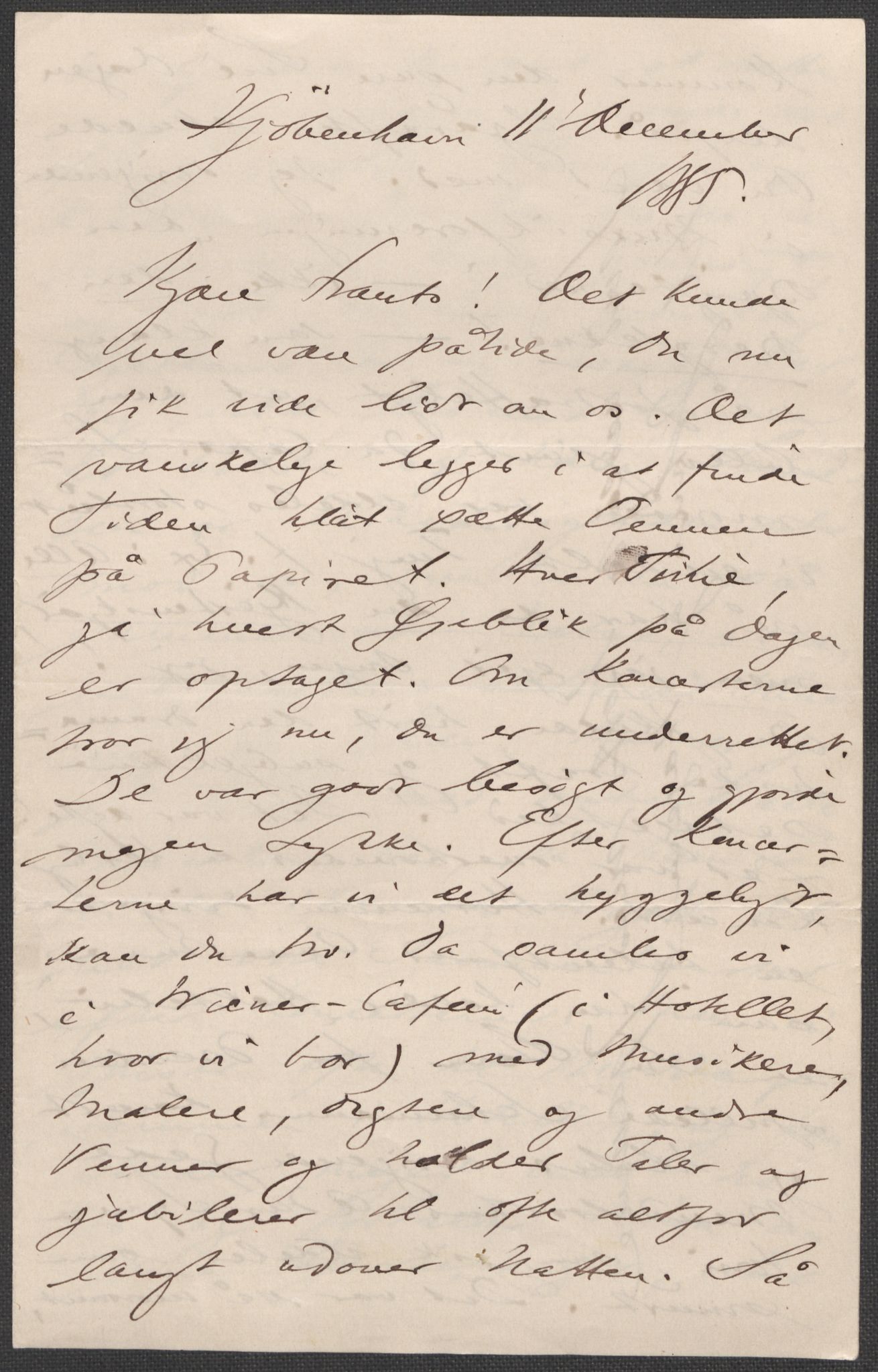 Beyer, Frants, RA/PA-0132/F/L0001: Brev fra Edvard Grieg til Frantz Beyer og "En del optegnelser som kan tjene til kommentar til brevene" av Marie Beyer, 1872-1907, s. 153