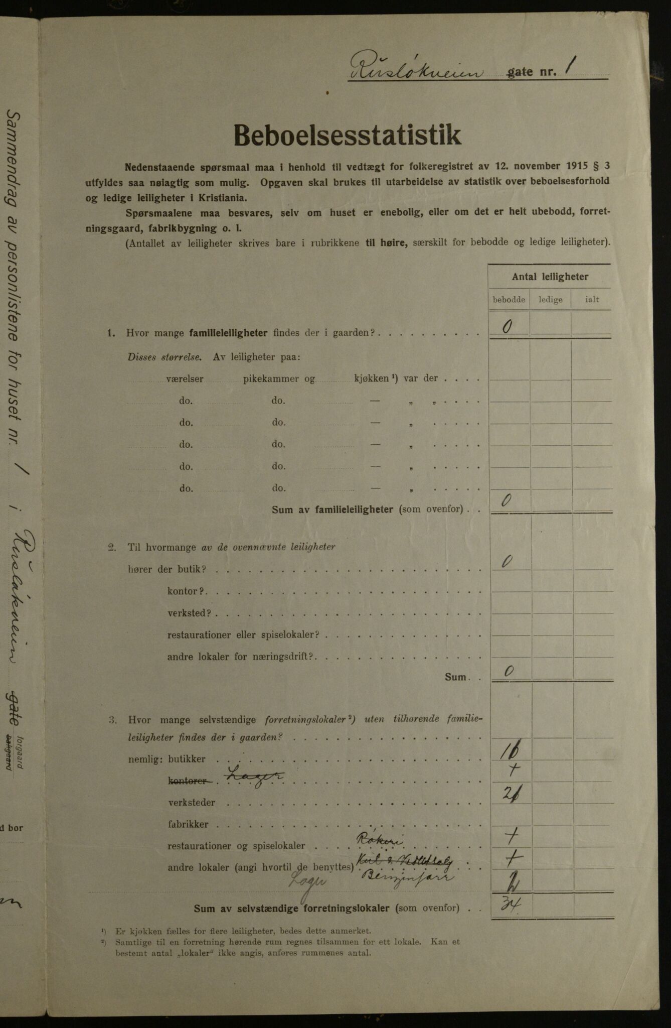 OBA, Kommunal folketelling 1.12.1923 for Kristiania, 1923, s. 93480