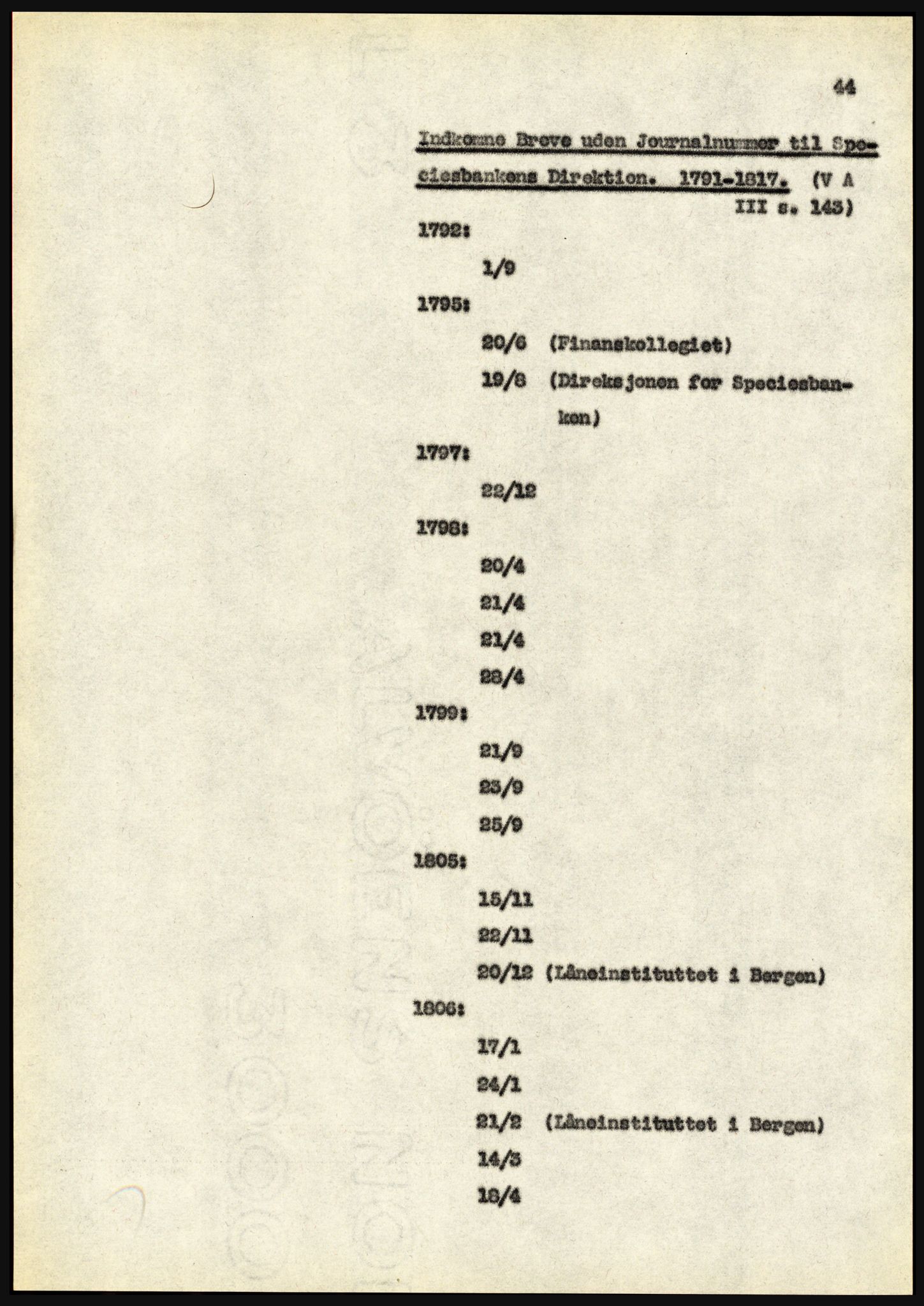 Riksarkivet, Seksjon for eldre arkiv og spesialsamlinger, AV/RA-EA-6797/H/Ha, 1953, s. 44