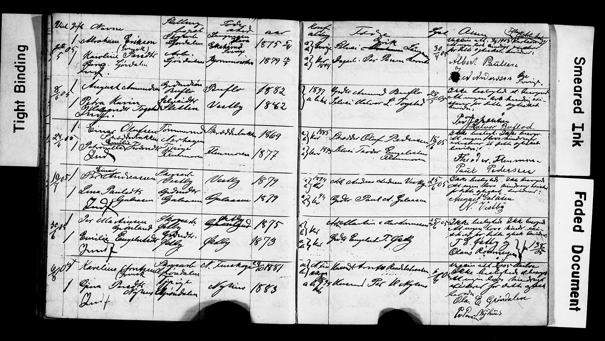 Trysil prestekontor, AV/SAH-PREST-046/I/Ie: Lysningsprotokoll nr. 2, 1900-1914
