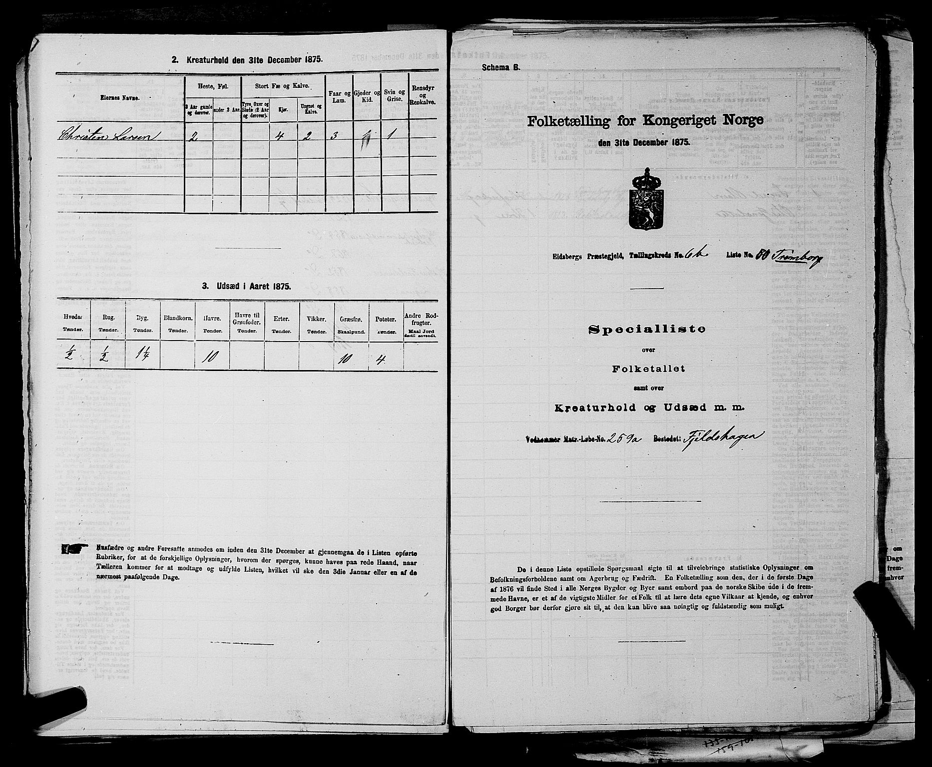RA, Folketelling 1875 for 0125P Eidsberg prestegjeld, 1875, s. 1312