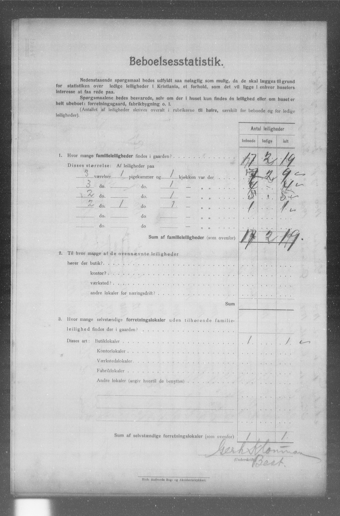 OBA, Kommunal folketelling 31.12.1904 for Kristiania kjøpstad, 1904, s. 7608