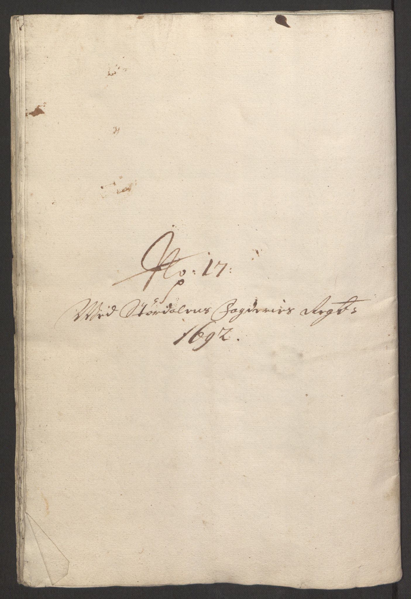 Rentekammeret inntil 1814, Reviderte regnskaper, Fogderegnskap, RA/EA-4092/R62/L4185: Fogderegnskap Stjørdal og Verdal, 1692, s. 330