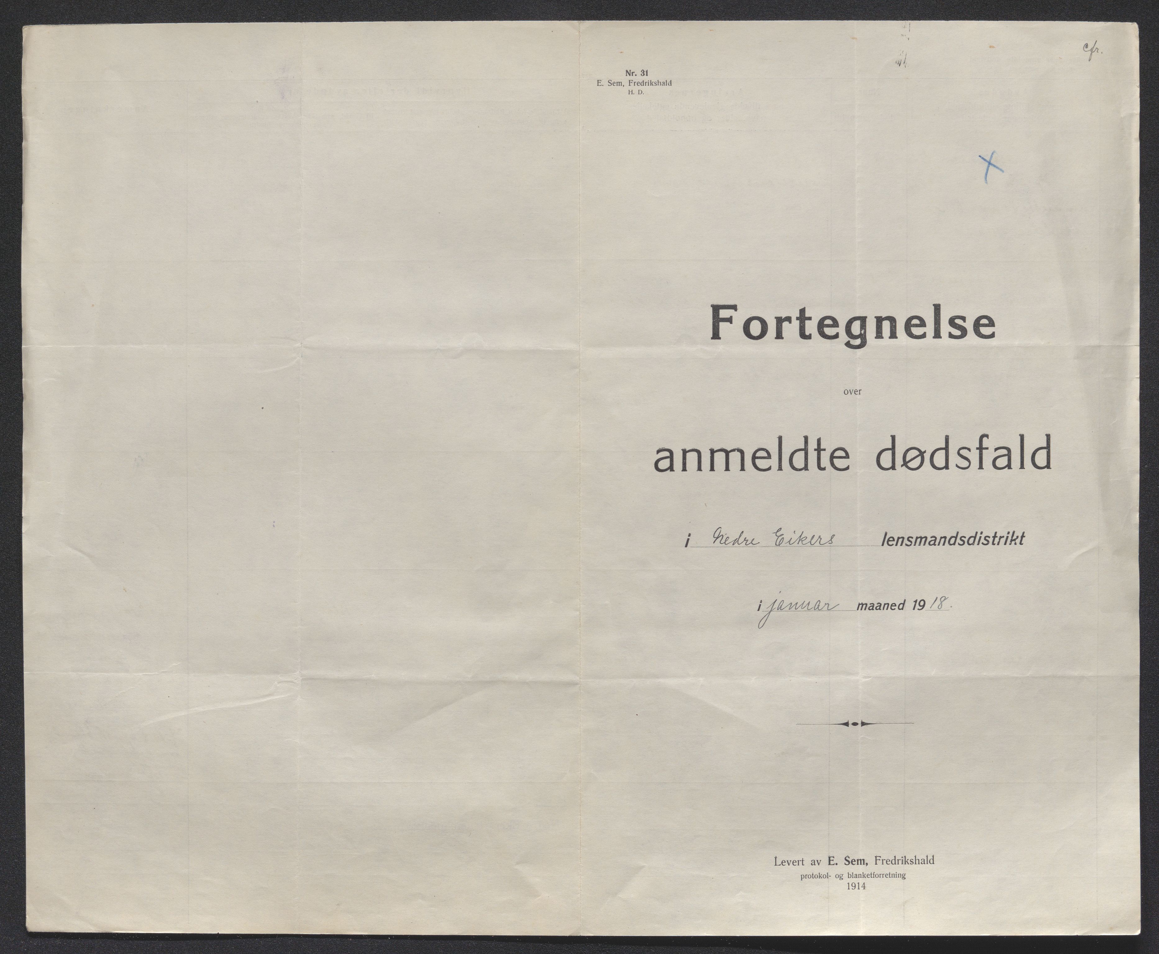 Eiker, Modum og Sigdal sorenskriveri, AV/SAKO-A-123/H/Ha/Hab/L0039: Dødsfallsmeldinger, 1918-1919, s. 6