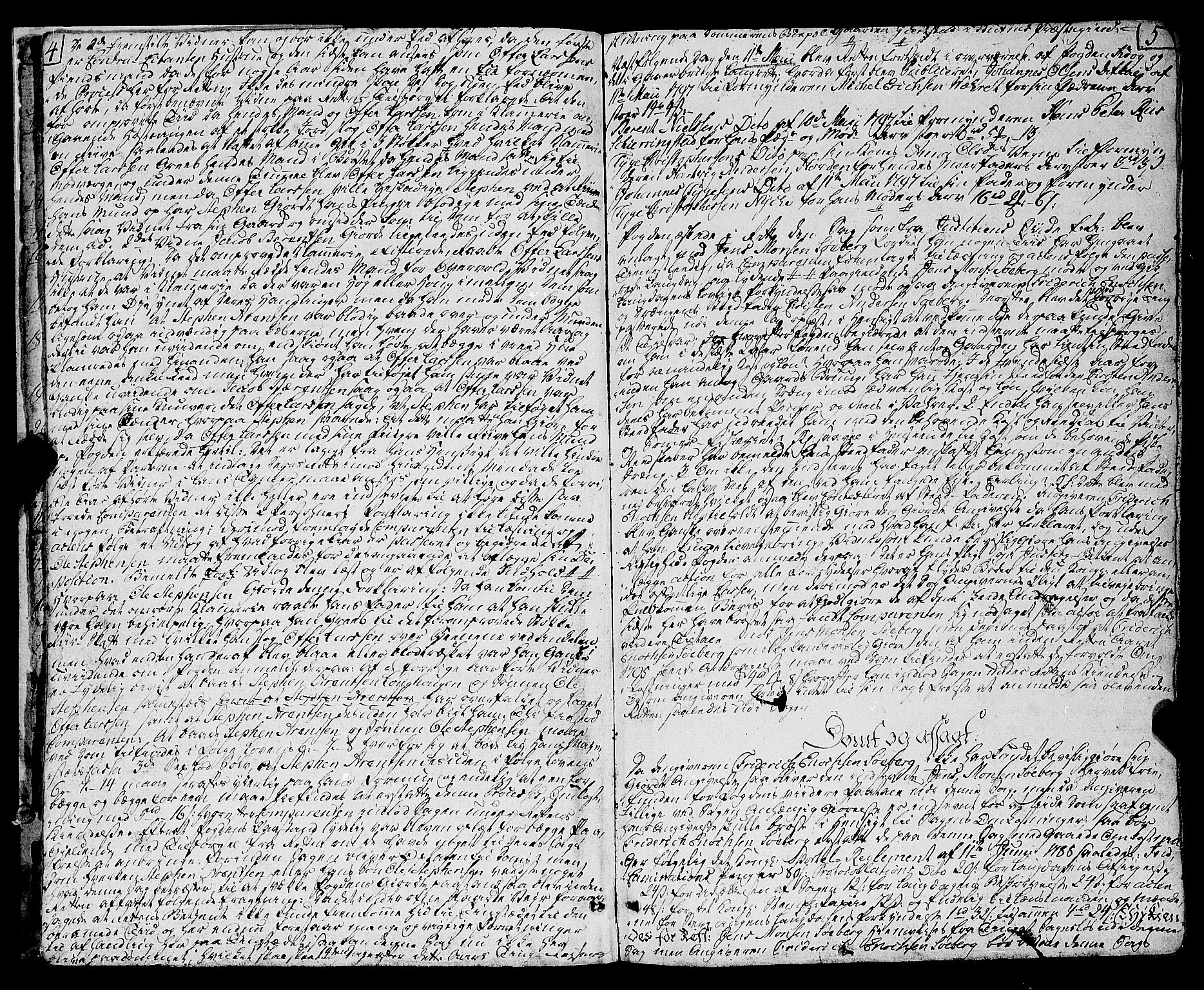 Vesterålen sorenskriveri, SAT/A-4180/1/1/1A/L0013: Tingbok, 1797-1801, s. 4-5