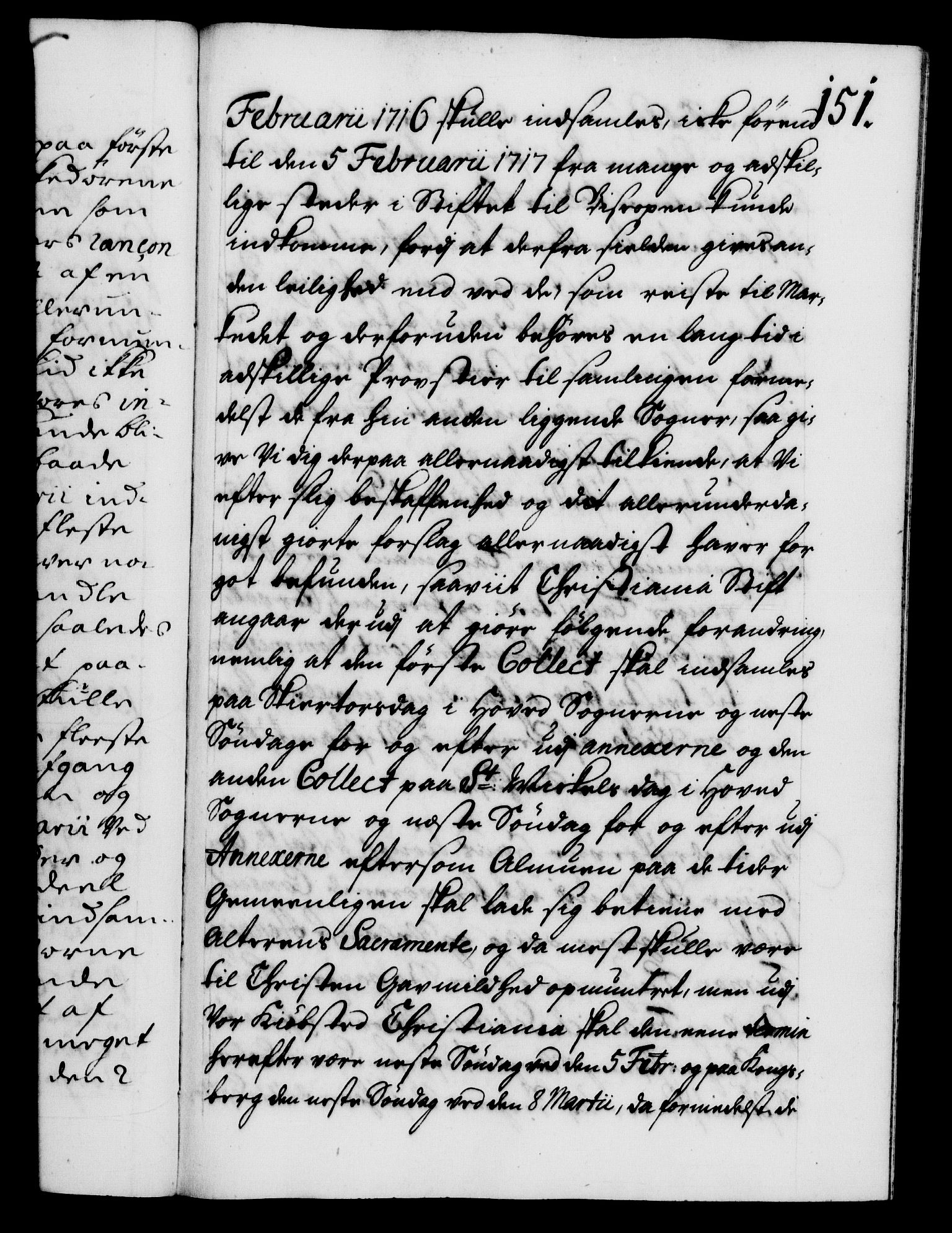 Danske Kanselli 1572-1799, AV/RA-EA-3023/F/Fc/Fca/Fcab/L0020: Norske tegnelser, 1715-1718, s. 151a