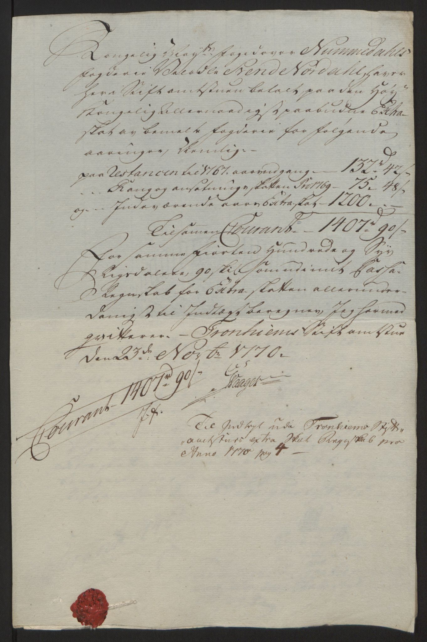 Rentekammeret inntil 1814, Reviderte regnskaper, Fogderegnskap, AV/RA-EA-4092/R64/L4502: Ekstraskatten Namdal, 1762-1772, s. 377