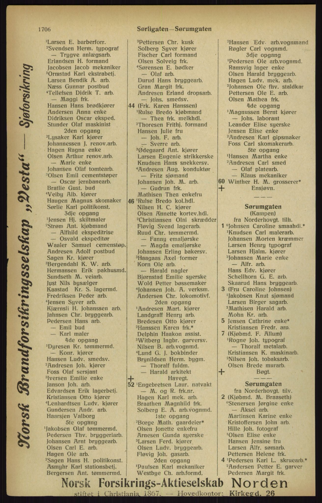 Kristiania/Oslo adressebok, PUBL/-, 1916, s. 1706