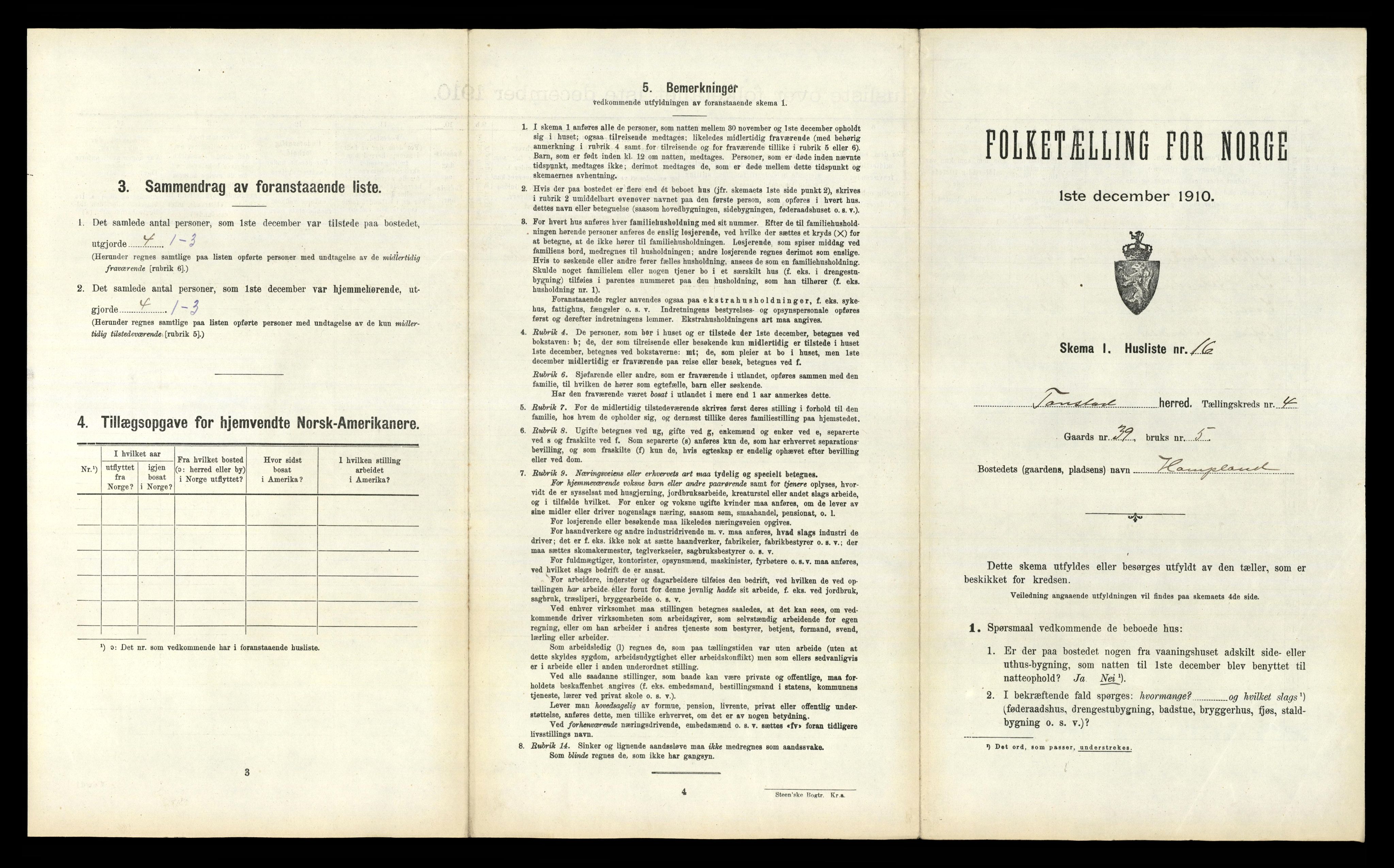 RA, Folketelling 1910 for 1046 Tonstad herred, 1910, s. 194