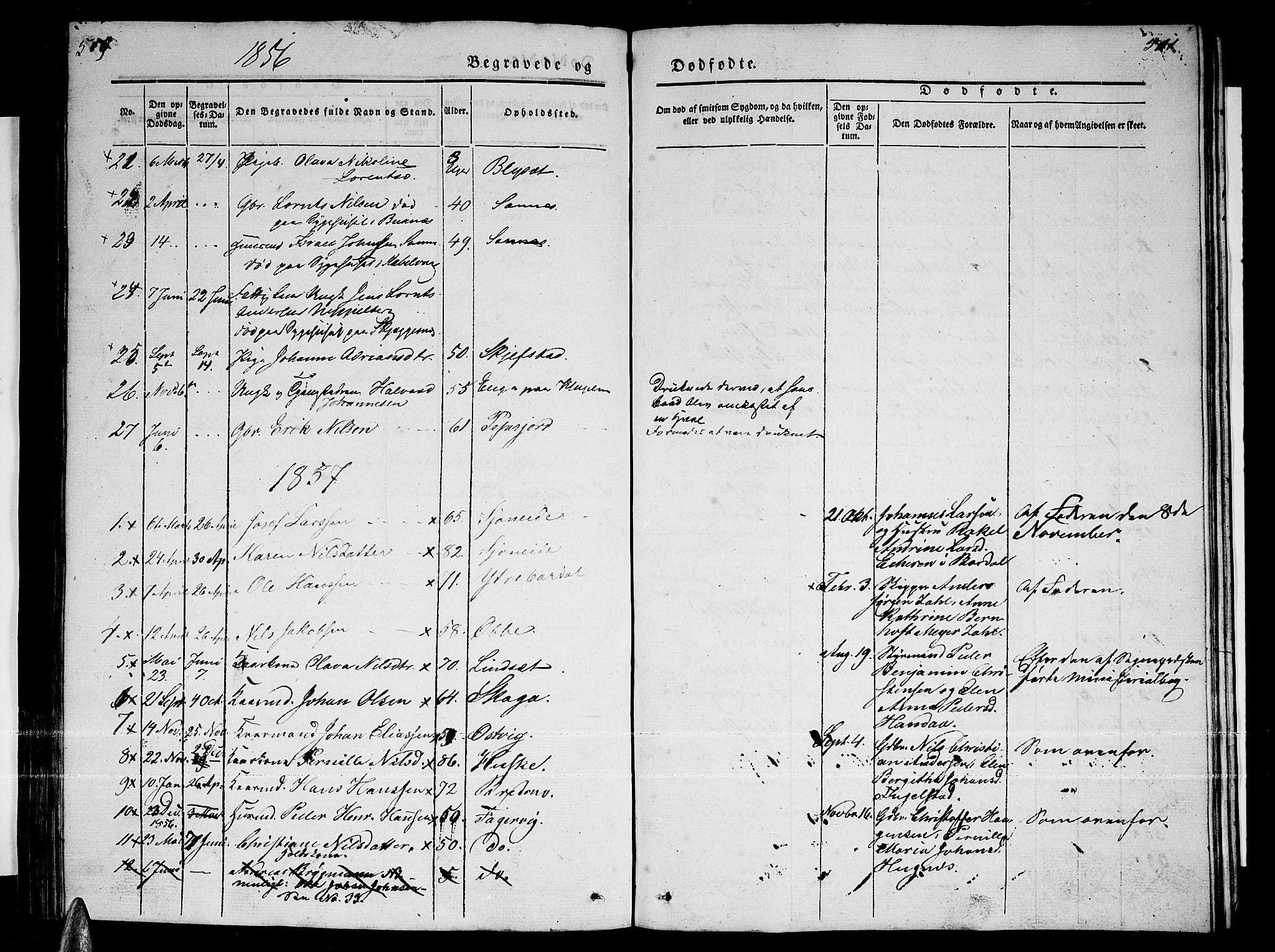 Ministerialprotokoller, klokkerbøker og fødselsregistre - Nordland, AV/SAT-A-1459/838/L0555: Klokkerbok nr. 838C02, 1842-1861, s. 510-511