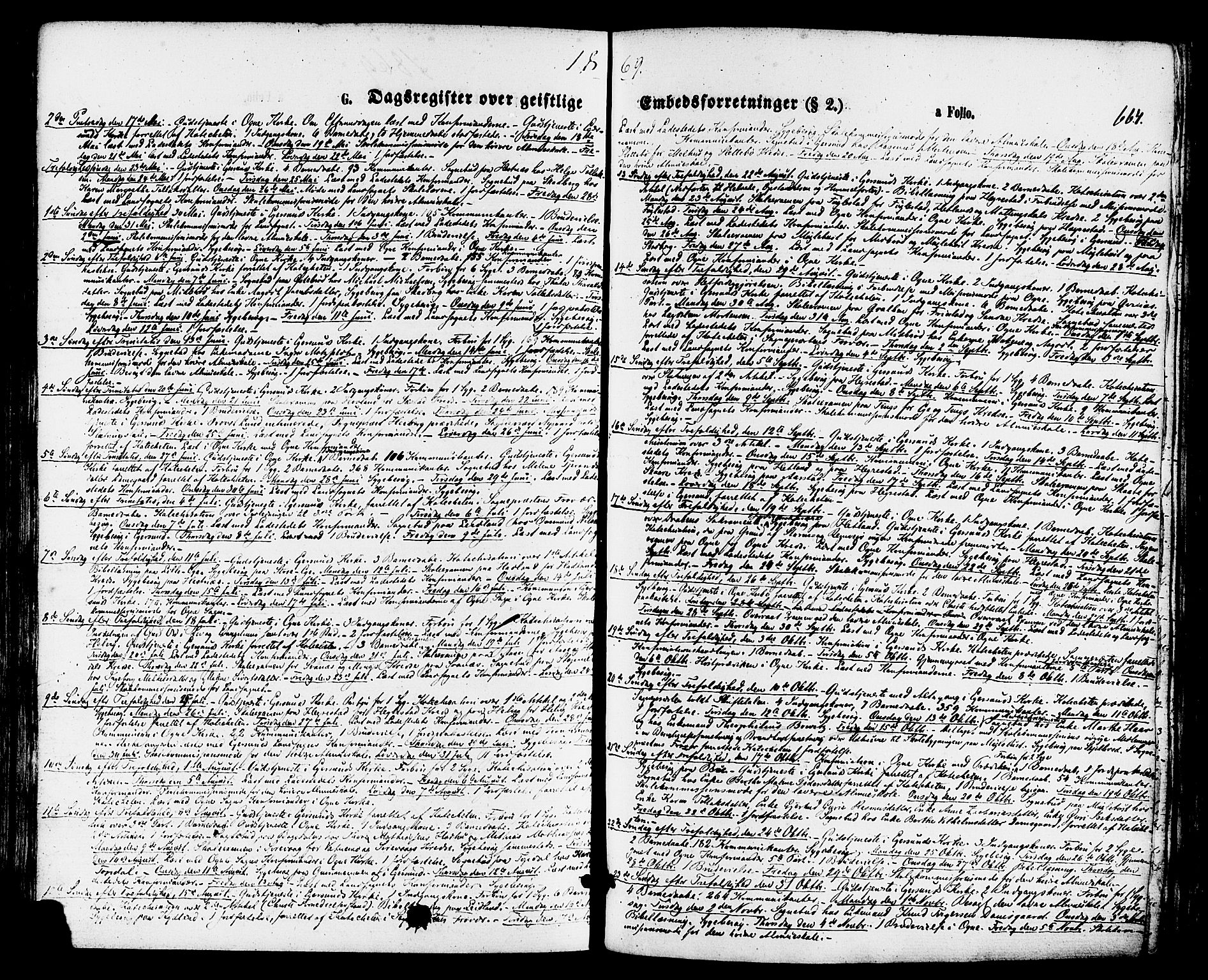 Eigersund sokneprestkontor, SAST/A-101807/S08/L0014: Ministerialbok nr. A 13, 1866-1878, s. 664
