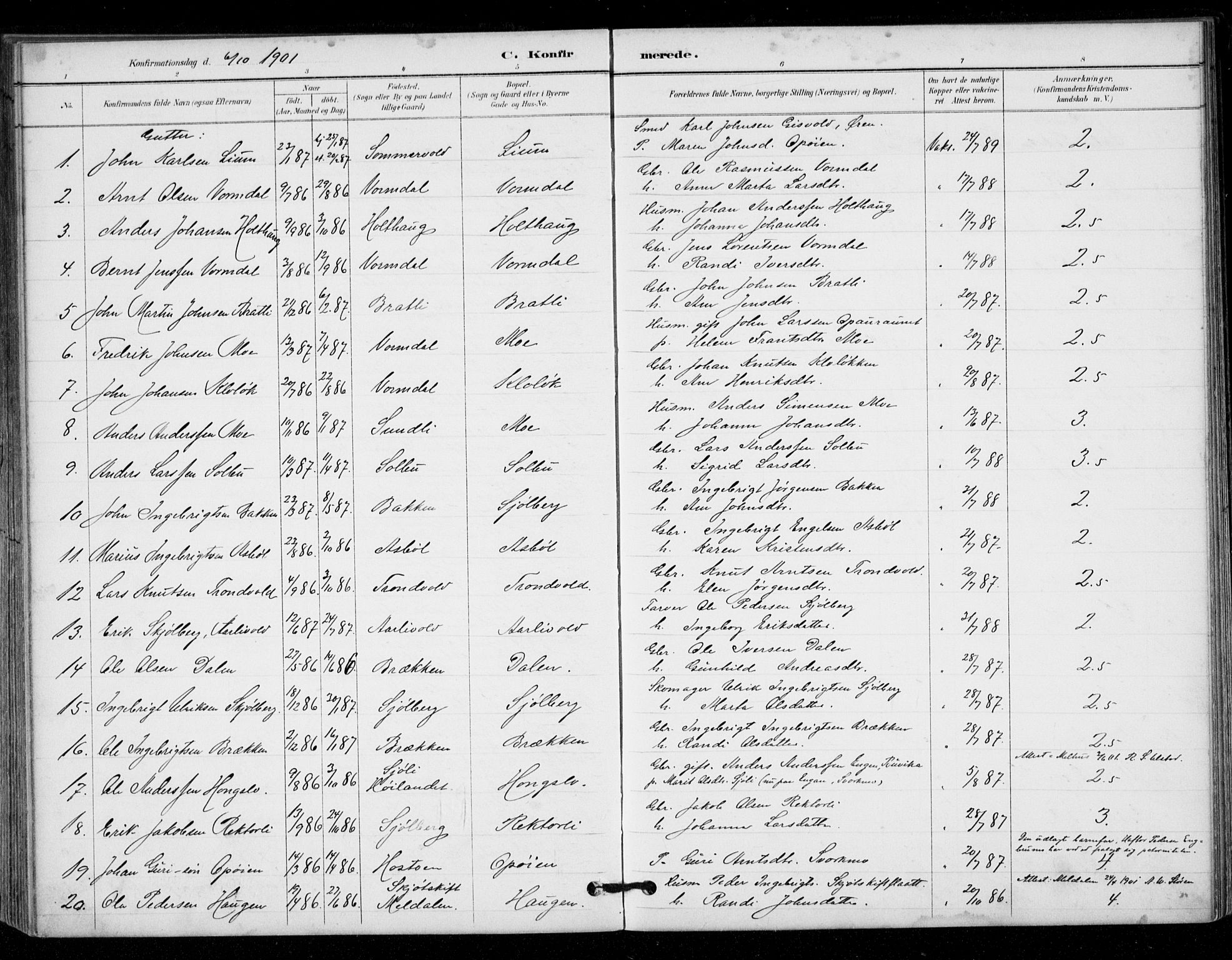 Ministerialprotokoller, klokkerbøker og fødselsregistre - Sør-Trøndelag, AV/SAT-A-1456/671/L0841: Ministerialbok nr. 671A03, 1893-1915