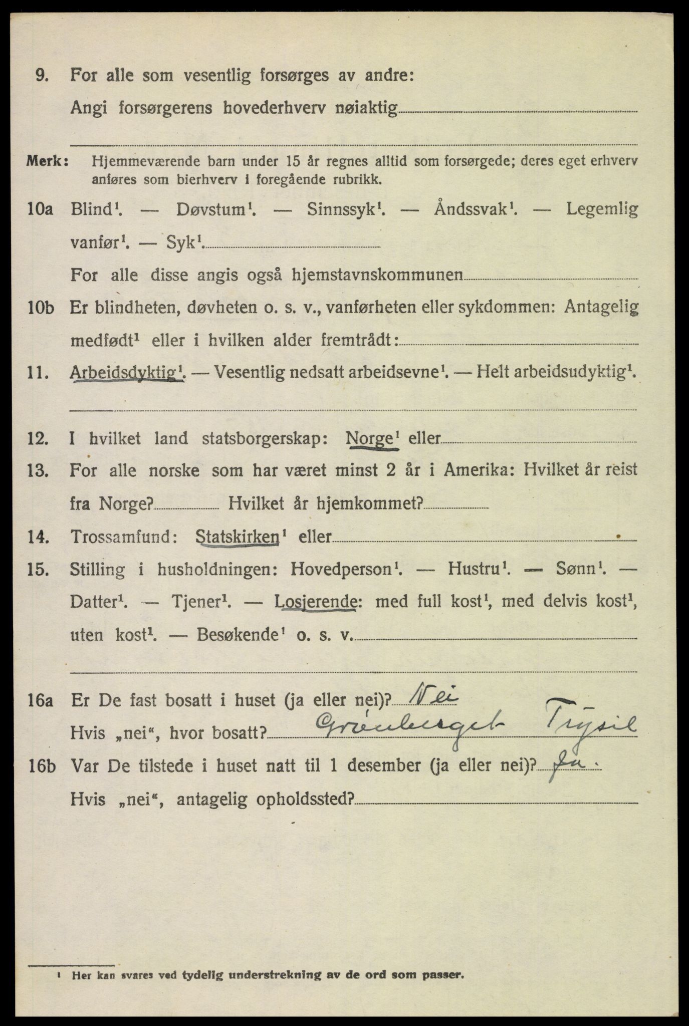 SAH, Folketelling 1920 for 0428 Trysil herred, 1920, s. 7040