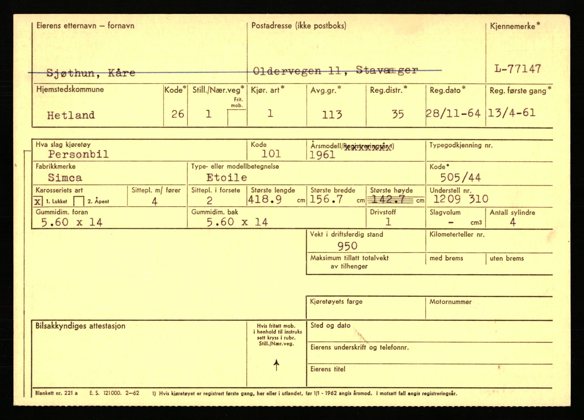Stavanger trafikkstasjon, AV/SAST-A-101942/0/F/L0069: L-76801 - L-78797, 1930-1971, s. 373